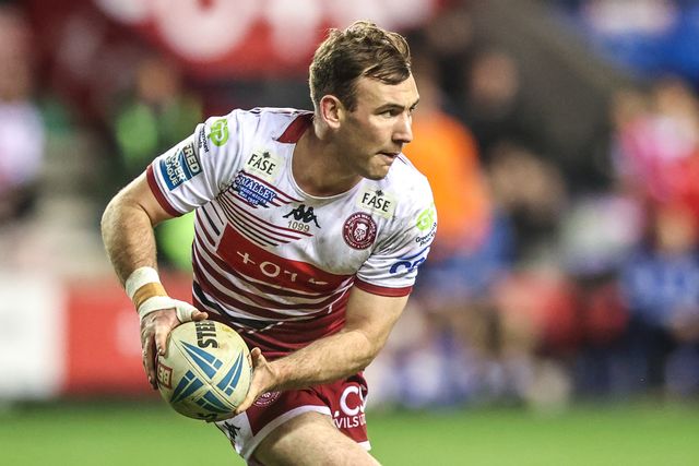 Harry Smith of Wigan Warriors breaks with the ball during the Betfred Super League round 5 match Wigan Warriors vs York Knights at The Brick Community Stadium, Wigan, United Kingdom on 19 March 2026

(Photo by Alfie Cosgrove/News Images)
