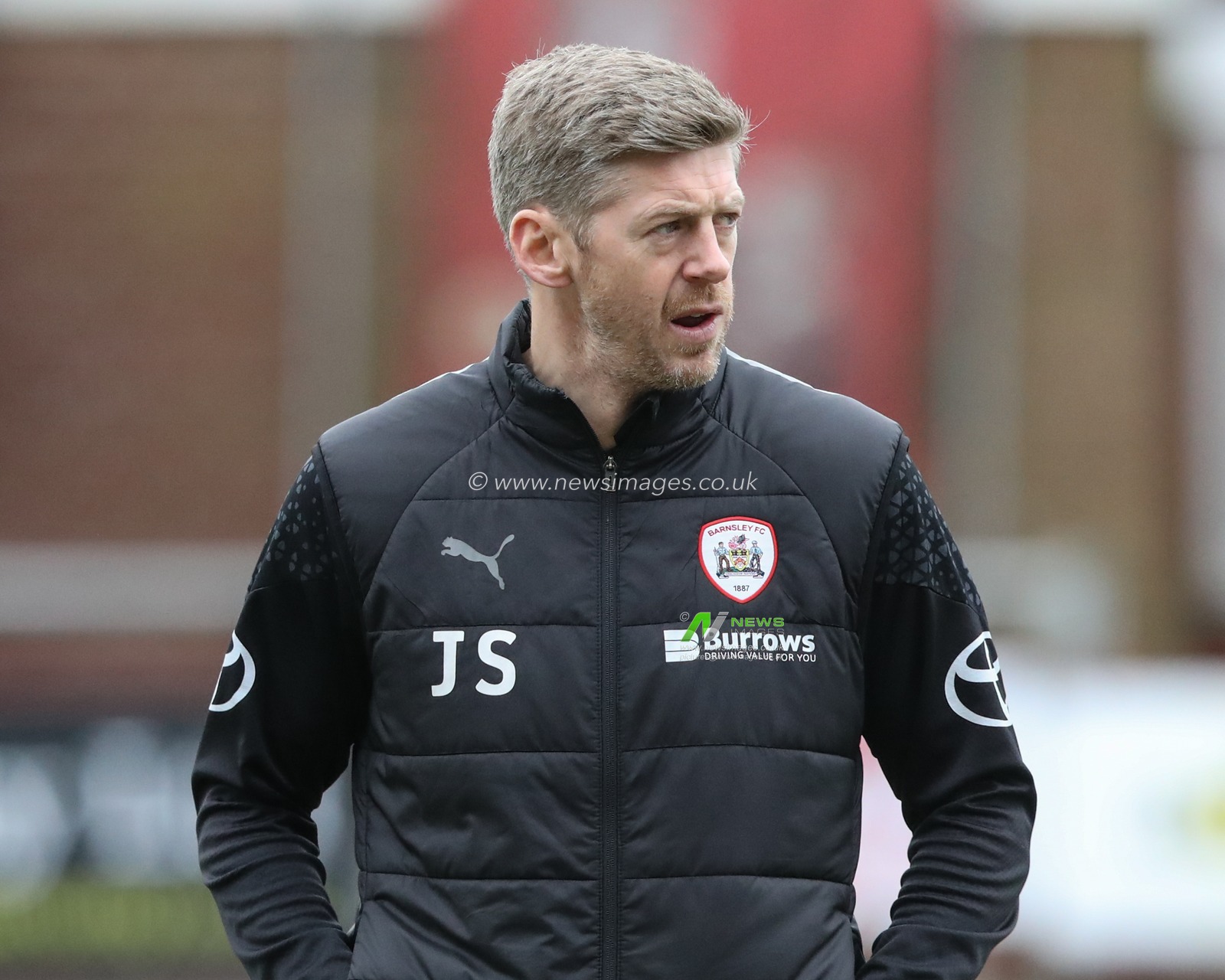 Jon Stead first team coach of Barnsley arrives during the Sky Bet League 1 match Fleetwood Town vs Barnsley at Highbury Stadium, Fleetwood, United Kingdom, 17th February 2024

(Photo by Alfie Cosgrove/News Images)