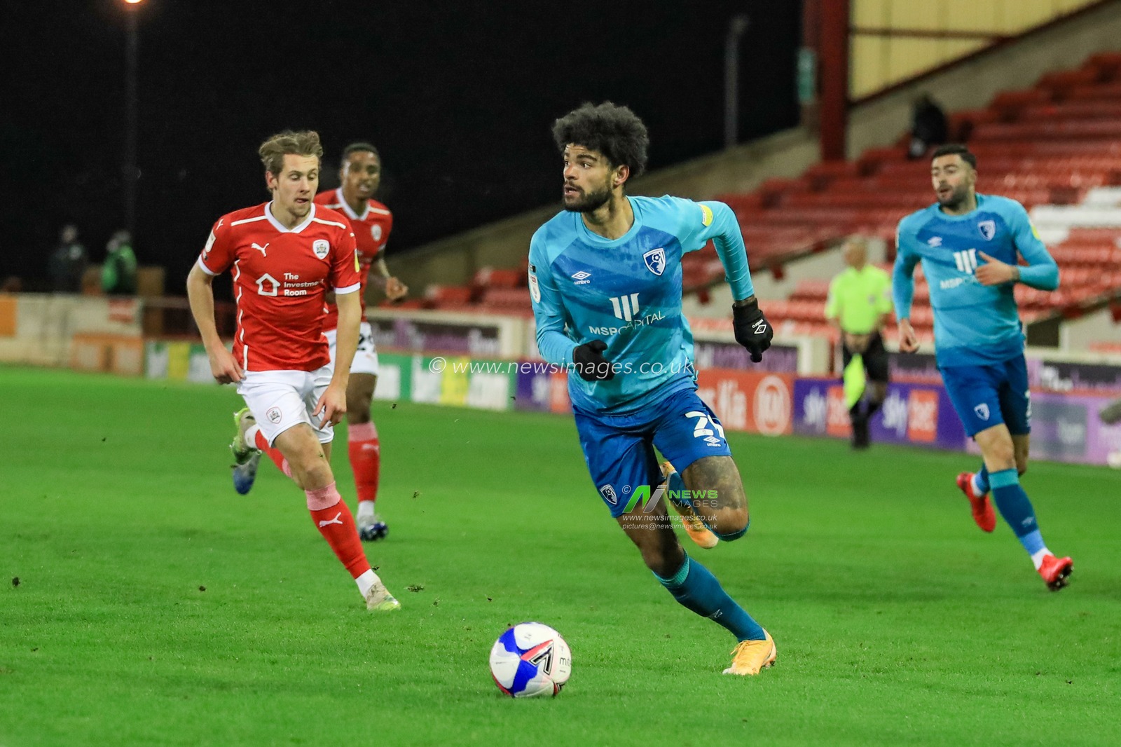 Philip Billing #29 of Bournemouth in action during the game