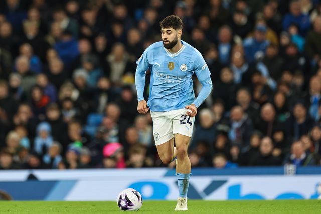 JoÅ¡ko Gvardiol of Manchester City during the Premier League match Manchester City vs Aston Villa at Etihad Stadium, Manchester, United Kingdom, 3rd April 2024

(Photo by Mark Cosgrove/News Images)