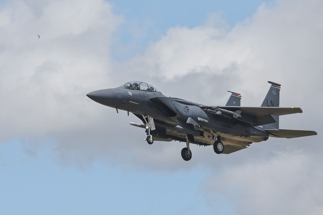 United States Air Force McDonnell Douglas, F-15 Eagle land at RAF Lakenheath, Lakenheath, United Kingdom, 26th June 2025

(Photo by Mark Cosgrove/News Images)