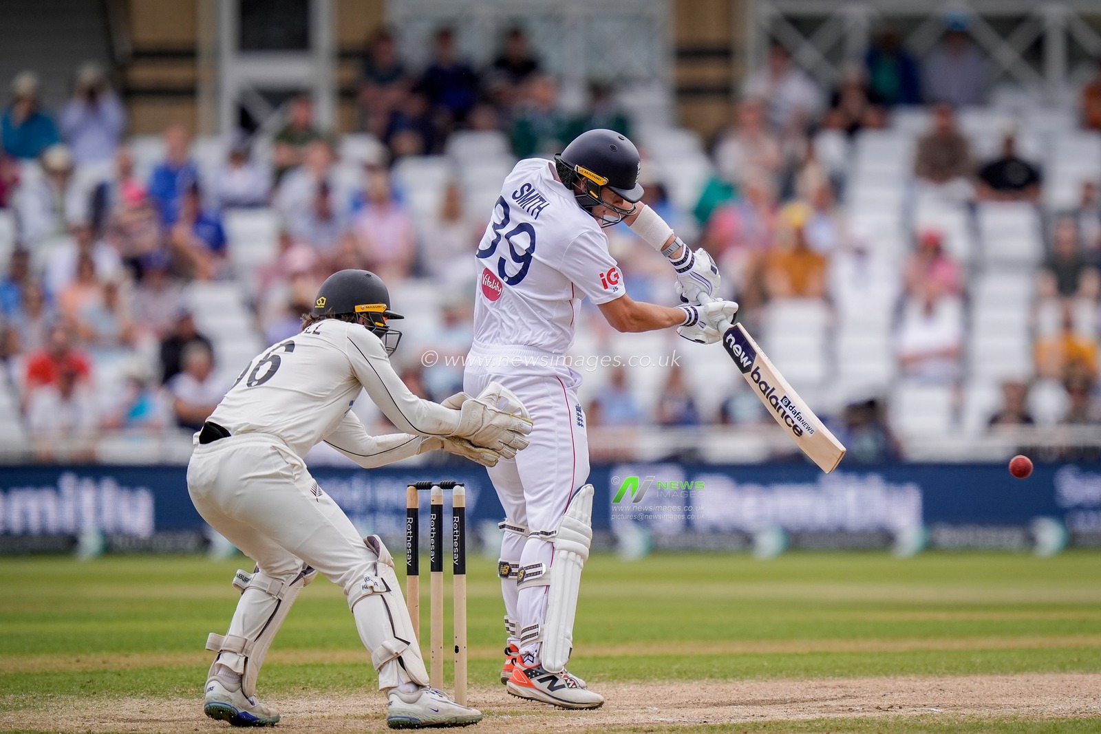 Jamie Smith of England reaches 50 runs during the 3rd Rothesay Test Match Day 5 match England vs New Zealand at Trent Bridge, Nottingham, United Kingdom on 29 June 2026

(Photo by Maynard Manyowa/News Images)