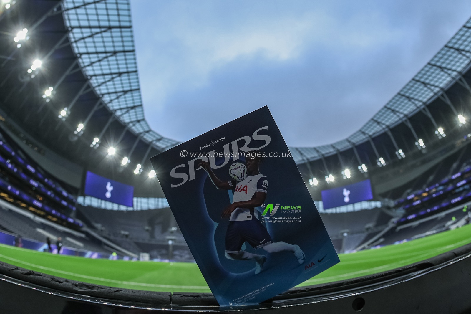 Yves Bissouma of Tottenham Hotspur on the front cover of todays match day program during the Premier League match Tottenham Hotspur vs Chelsea at Tottenham Hotspur Stadium, London, United Kingdom, 8th December 2024

(Photo by Mark Cosgrove/News Images)