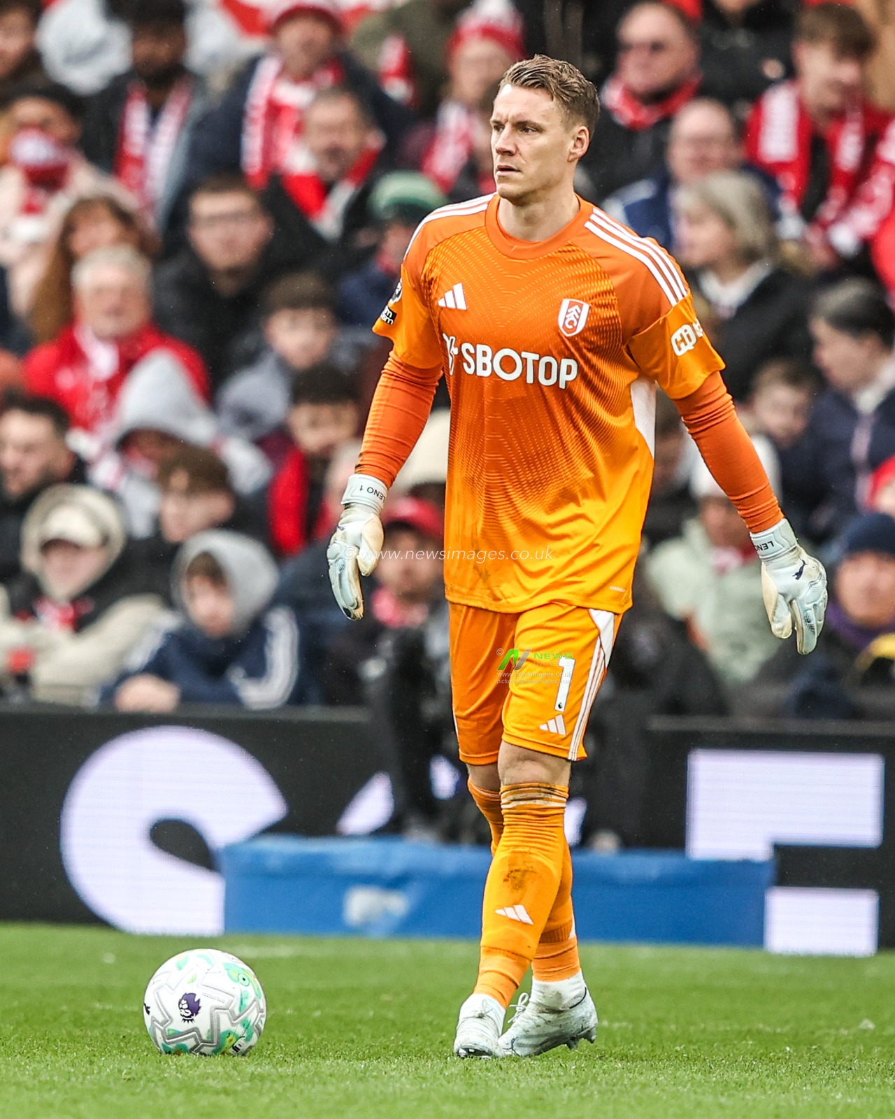 Fulham goalkeeper Bernd Leno during the Premier League match Nottingham Forest vs Fulham at City Ground, Nottingham, United Kingdom on 15 March 2026

(Photo by Alfie Cosgrove/News Images)