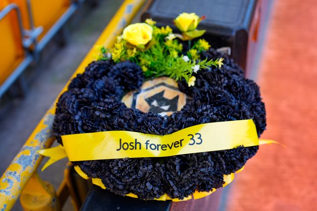 A general view of late Wolves fan Josh Rogers memorial plaque where he used to sit before he died during the Premier League match Wolverhampton Wanderers vs Tottenham Hotspur at Molineux, Wolverhampton, United Kingdom on 25 April 2026

(Photo by Maynard Manyowa/News Images)