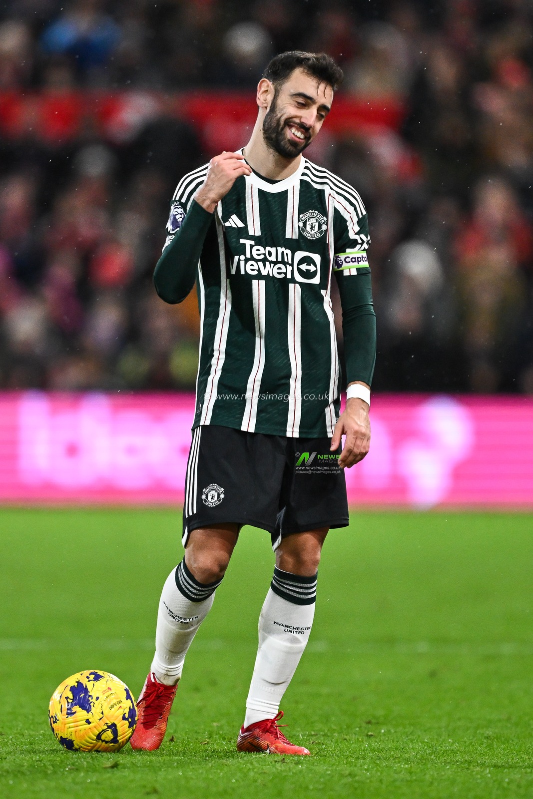 Bruno Fernandes of Manchester United reacts during the Premier League match Nottingham Forest vs Manchester United at City Ground, Nottingham, United Kingdom, 30th December 2023

(Photo by Craig Thomas/News Images)