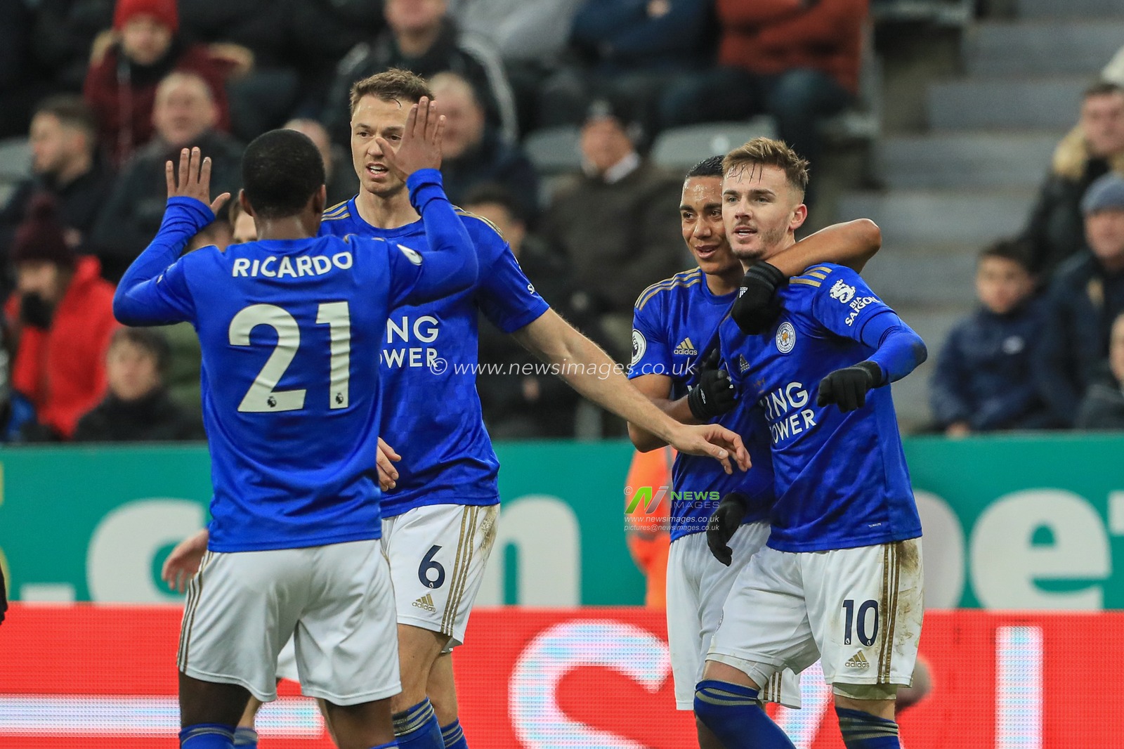 1st January 2020, St. James's Park, Newcastle, England; Premier League, Newcastle United v Leicester City : James Maddison (10) of Leicester City celebrates his goal to make it 0-2

Credit: Mark Cosgrove/News Images