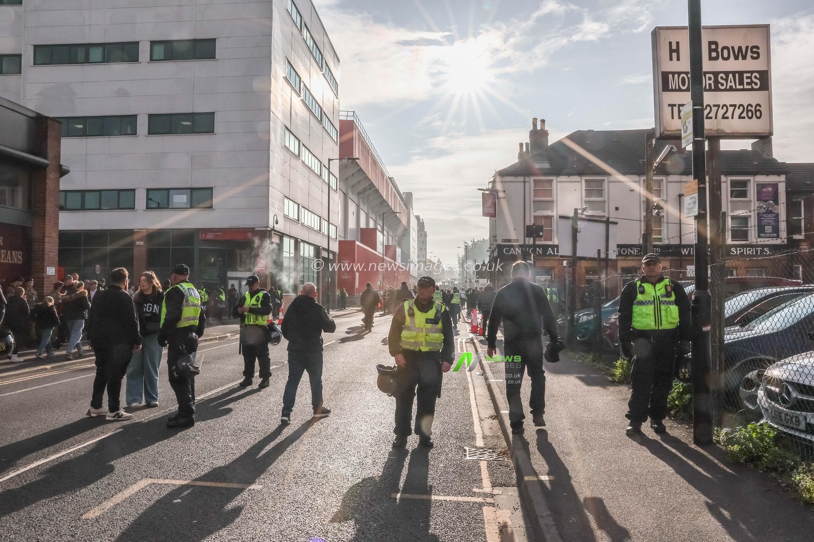 A heavy police presence on Bramall Lane during the Sky Bet Championship match Sheffield United vs Sheffield Wednesday at Bramall Lane, Sheffield, United Kingdom, 10th November 2024

(Photo by Mark Cosgrove/News Images)