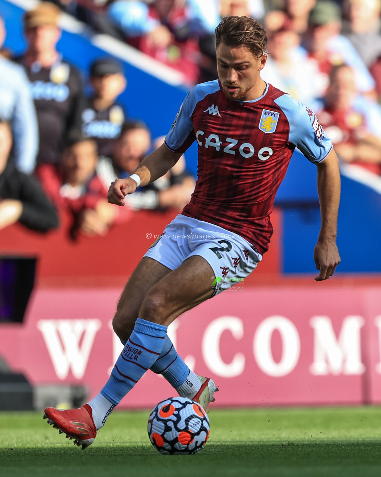 Matty Cash #2 of Aston Villa during the game