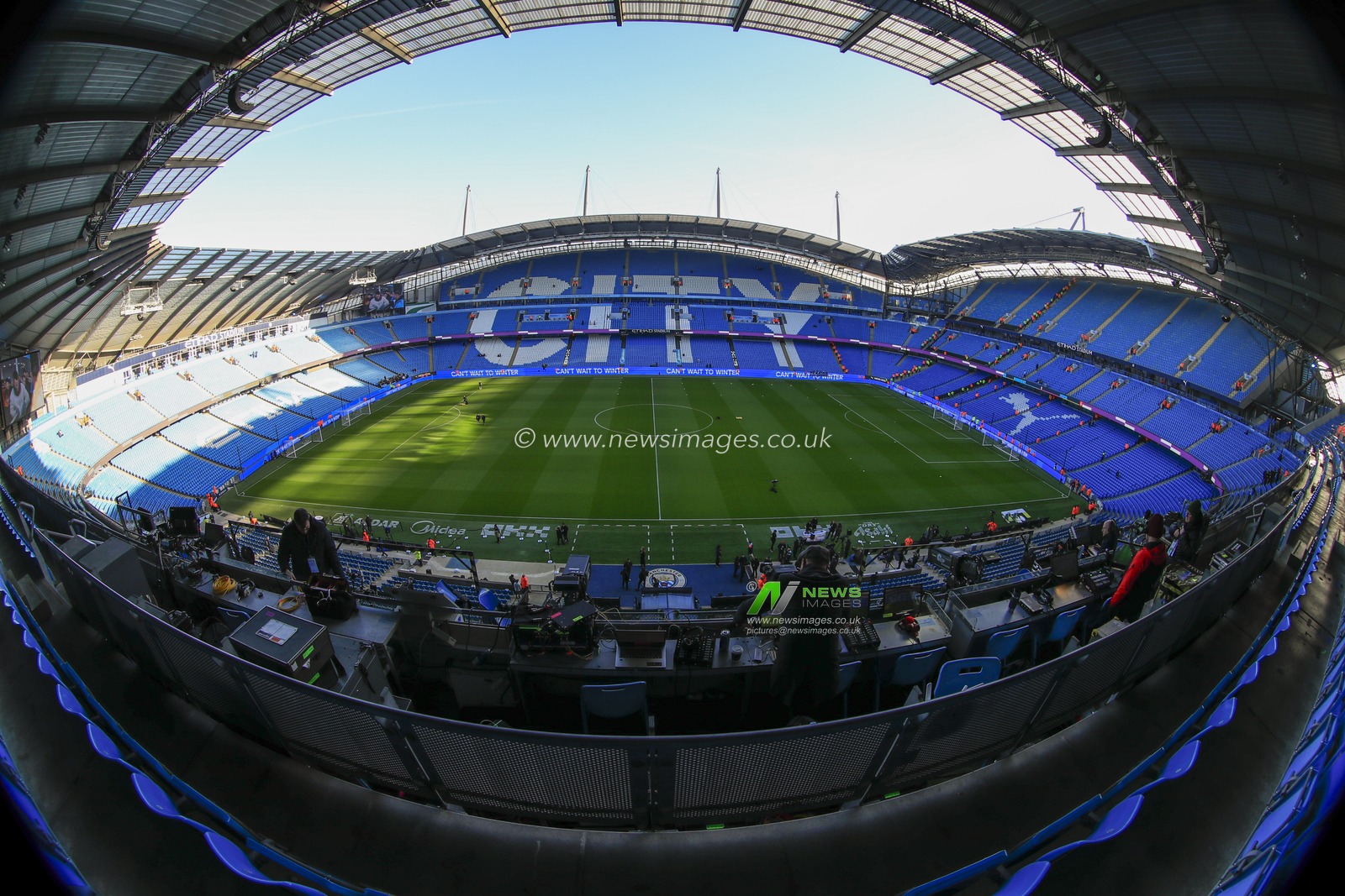Interior view of the Etihad Stadium ahead of the Premier League match Manchester City vs Liverpool at Etihad Stadium, Manchester, United Kingdom, 25th November 2023

(Photo by Conor Molloy/News Images)