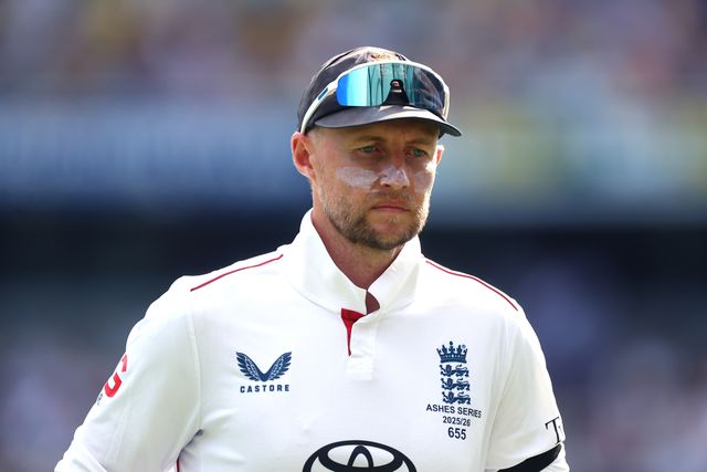Joe Root of England  looks on during the NRMA Insurance Ashes Second Test Day 2 Australia vs England at The Gabba, Brisbane Cricket Ground, Brisbane, Australia, 5th December 2025

(Photo by Pat Hoelscher/News Images)

*** GER AUT SUI OUT ***
