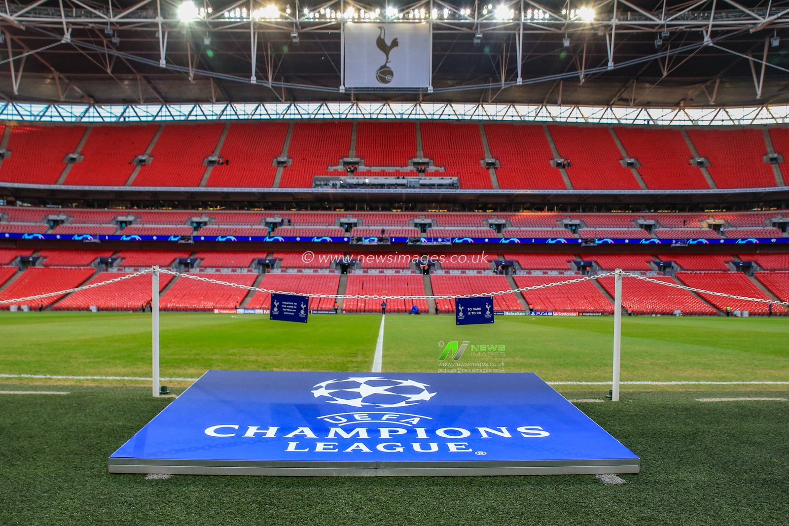 3rd October 2018, Wembley Stadium, London, England; UEFA Champions League, Tottenham v Barcelona ; UEFA Champions League banner

Credit: Mark Cosgrove/News Images