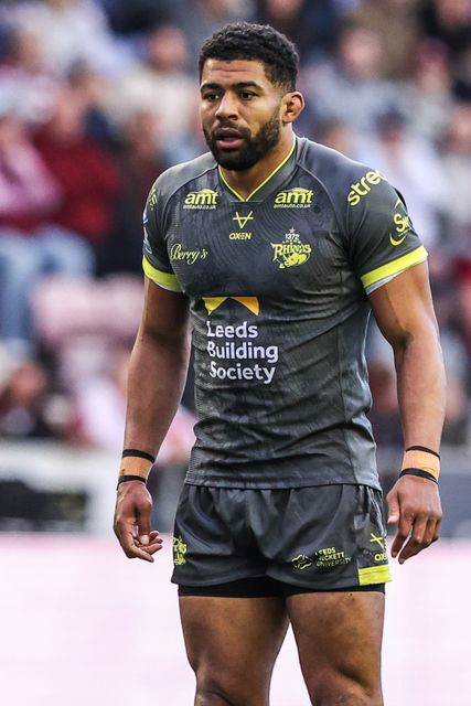 Kallum Watkins of Leeds Rhinos during the Betfred Super League round 11 match Wigan Warriors vs Leeds Rhinos at The Brick Community Stadium, Wigan, United Kingdom on 15 May 2026

(Photo by Alfie Cosgrove/News Images)