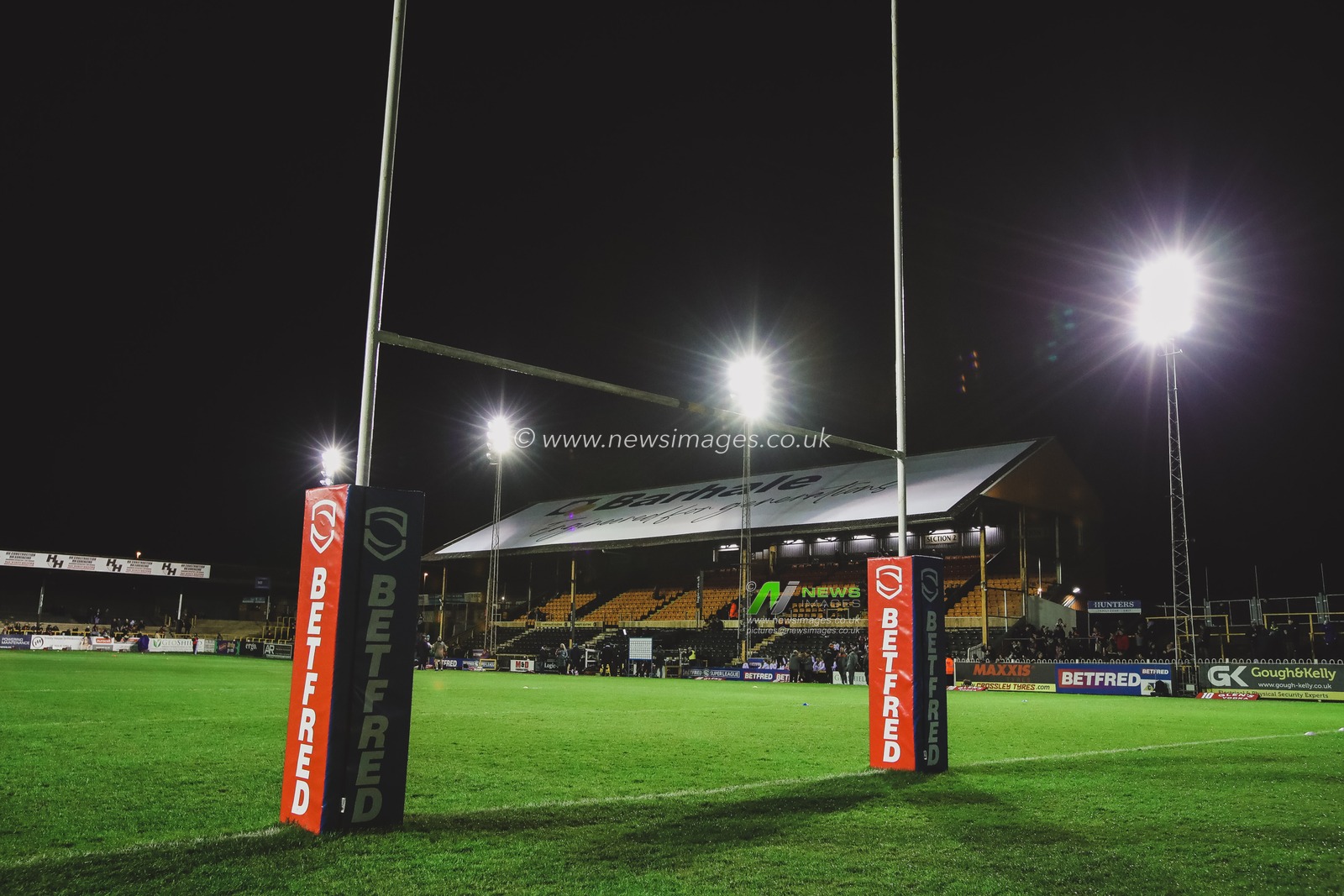 General view inside The Mend-A-Hose Jungle ahead of the Betfred Super League Round 5 match Castleford Tigers vs Leeds Rhinos at The Mend-A-Hose Jungle, Castleford, United Kingdom, 16th March 2023

(Photo by James Heaton/News Images)