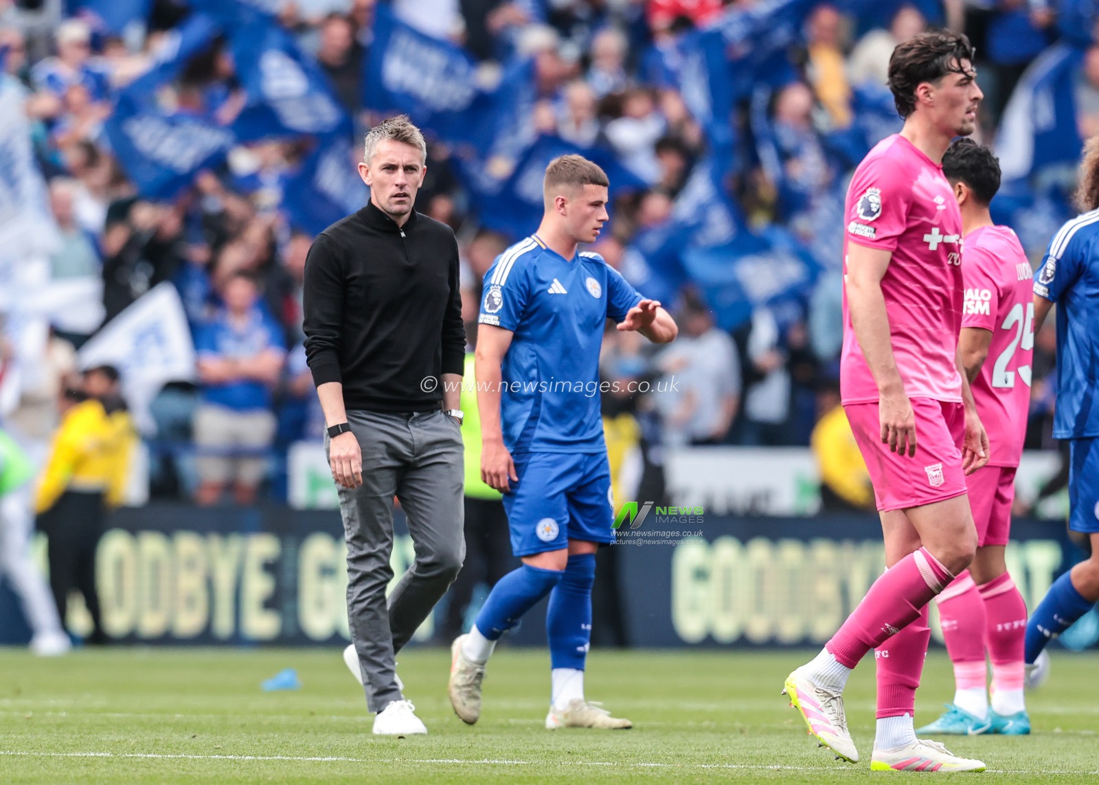 Kieran McKenna Ipswich Town Manager during the Premier League match Leicester City vs Ipswich Town at King Power Stadium, Leicester, United Kingdom, 18th May 2025

(Photo by Richard Bierton/News Images)