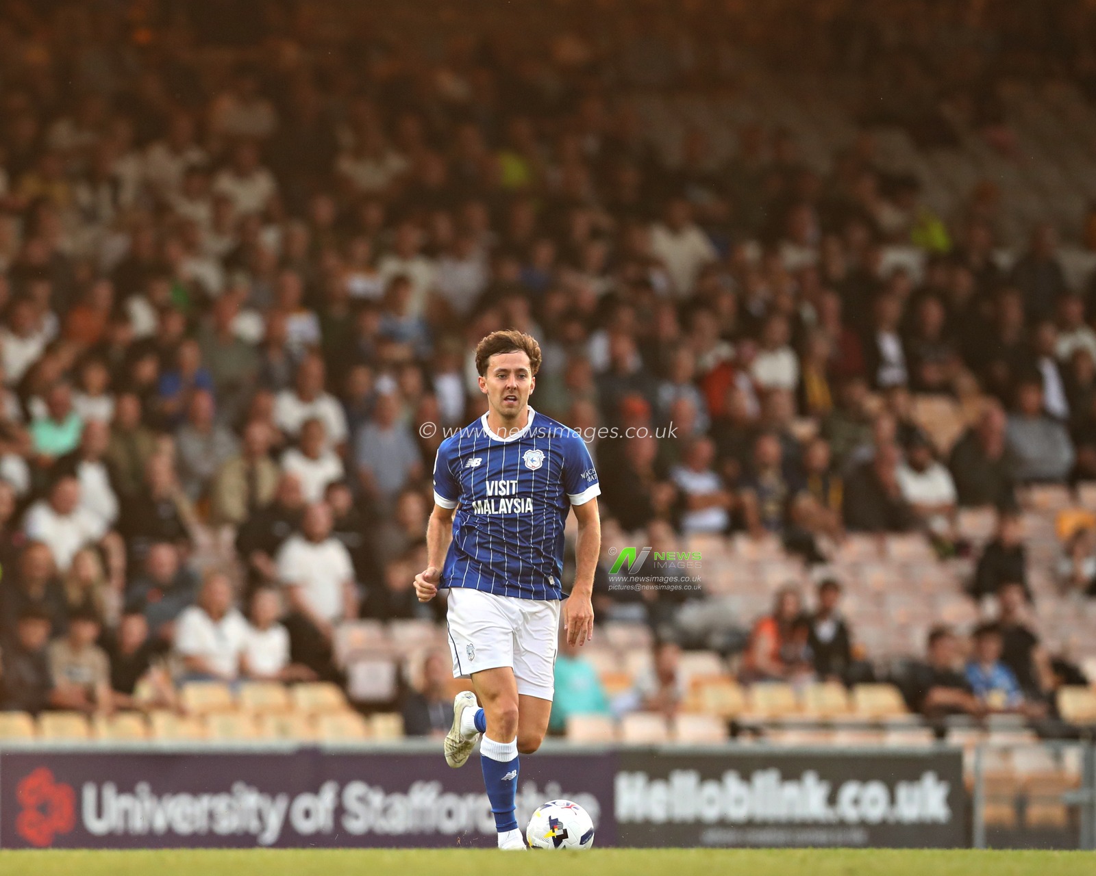 Ryan Wintle of Cardiff City F.C. during the Sky Bet League 1 match Port Vale vs Cardiff City at Vale Park, Burslem, United Kingdom, 7th August 2025(Photo by Sam Eaden/News Images)