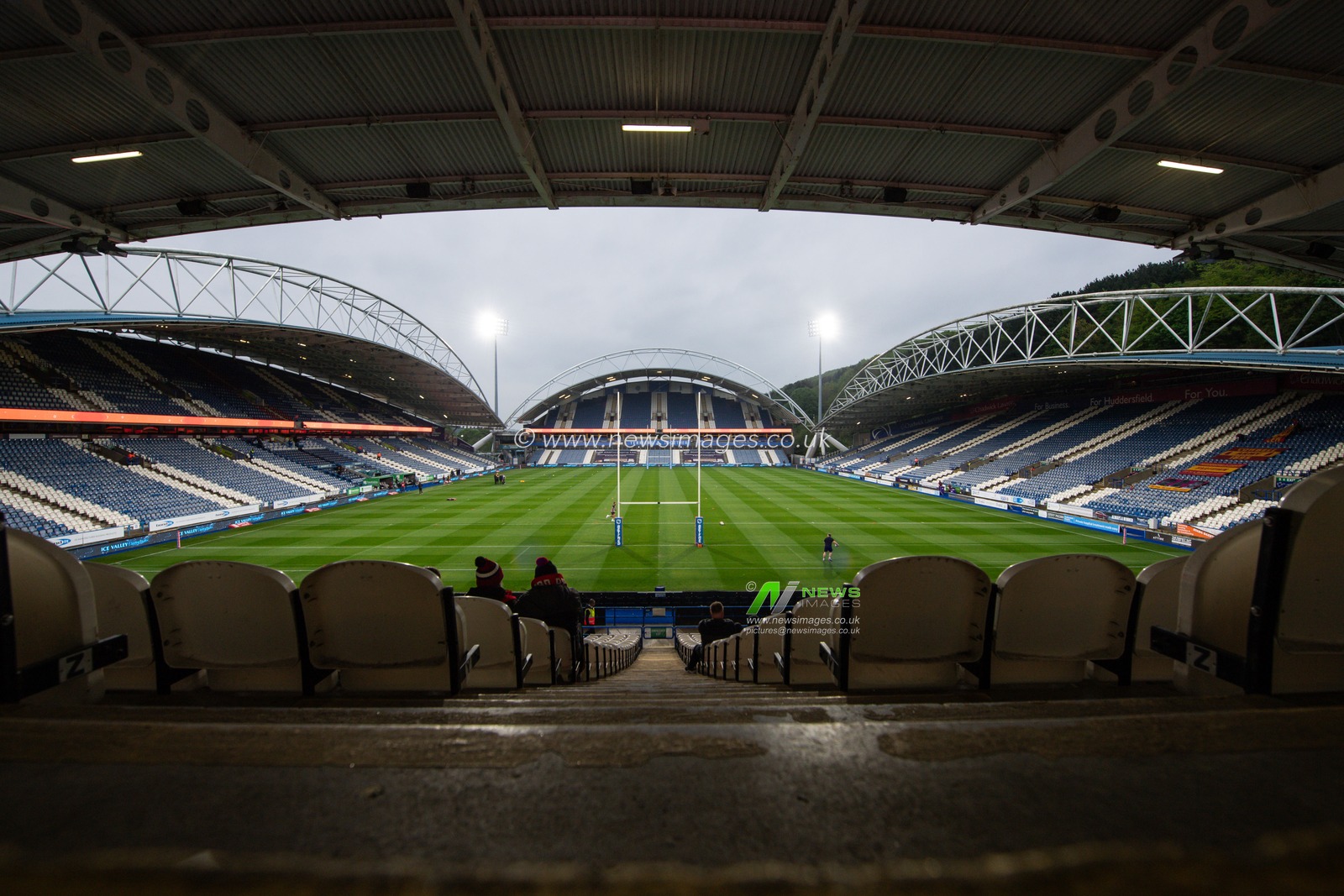 General view of The John Smith's Stadium, Home of Huddersfield Giants during the Betfred Super League Round 10 match Huddersfield Giants vs Salford Red Devils at John Smith's Stadium, Huddersfield, United Kingdom, 3rd May 2024

(Photo by Craig Thomas/News Images)
