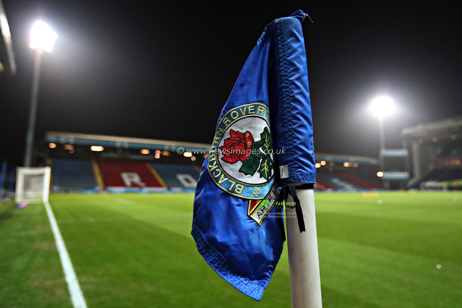 A corner flag at Ewood Park before the Sky Bet Championship match Blackburn Rovers vs Portsmouth at Ewood Park, Blackburn, United Kingdom, 15th January 2025

(Photo by Sam Eaden/News Images)