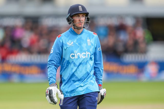 Harry Brook of England looks dejected as he leaves the pitch after being dismissed during the Fifth Metro Bank One Day International match England vs Australia at Seat Unique Stadium, Bristol, United Kingdom, 29th September 2024

(Photo by Gareth Evans/News Images)