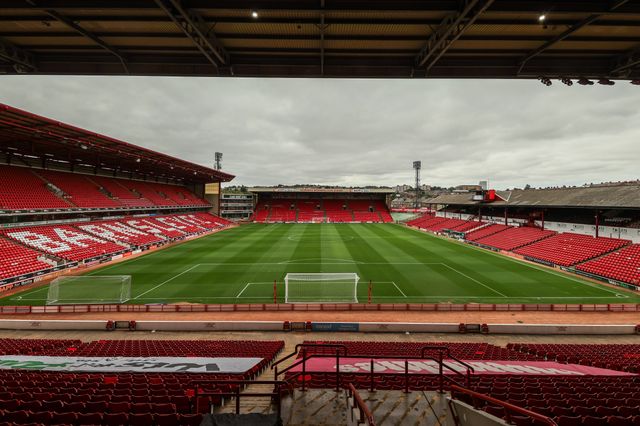 A general view of Oakwell ahead of the Sky Bet League One match Barnsley vs Bromley at Oakwell, Barnsley, United Kingdom on 15 August 2026

(Photo by Alfie Cosgrove/News Images)
