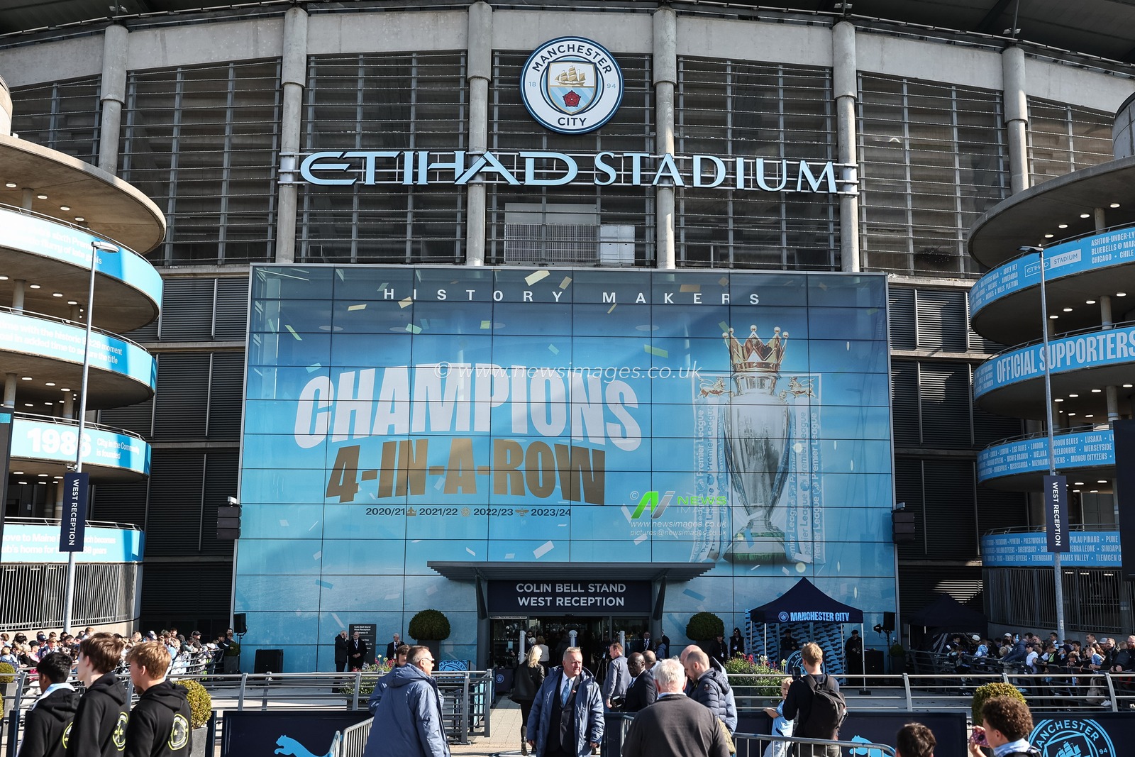 A general view of the Etihad Stadium during the Premier League match Manchester City vs Fulham at Etihad Stadium, Manchester, United Kingdom, 5th October 2024

(Photo by Mark Cosgrove/News Images)