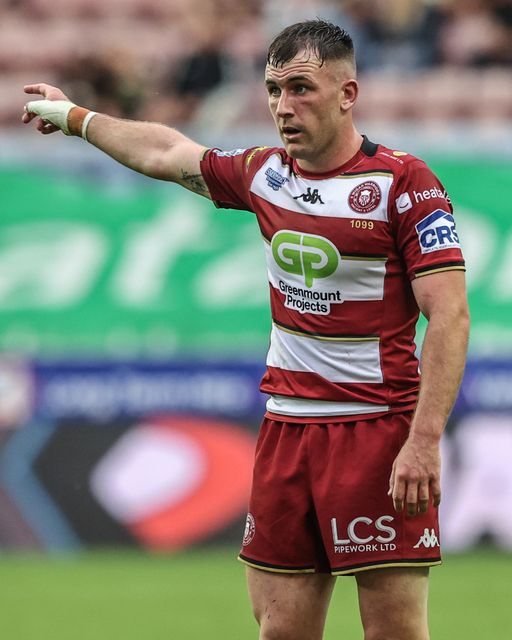 Harry Smith of Wigan Warriors during the Betfred Super League round 20 match Wigan Warriors vs Catalans Dragons at The Brick Community Stadium, Wigan, United Kingdom, 25th July 2025

(Photo by Alfie Cosgrove/News Images)
