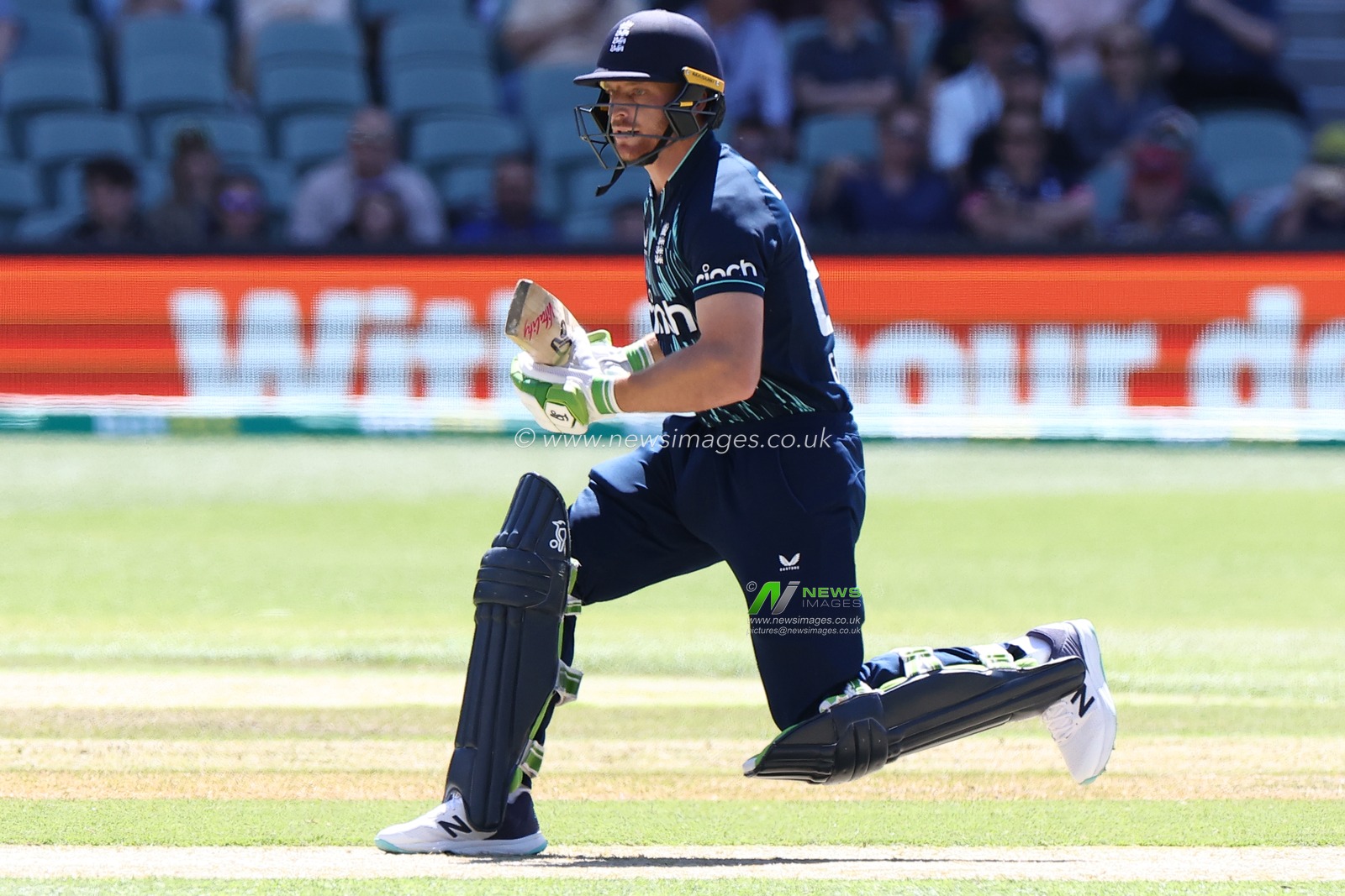 Jos Buttler (c) of England is seen during the Dettol ODI Series match Australia vs England at Adelaide Oval, Adelaide, Australia, 17th November 2022

(Photo by Patrick Hoelscher/News Images)