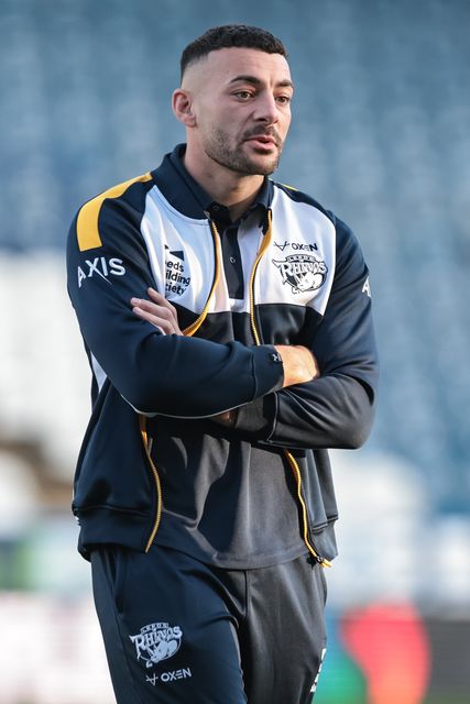 Jake Connor of Leeds Rhinos arrives during the Betfred Super League Round 25 match Huddersfield Giants vs Leeds Rhinos at Accu Stadium, Huddersfield, United Kingdom, 4th September 2025

(Photo by Mark Cosgrove/News Images)