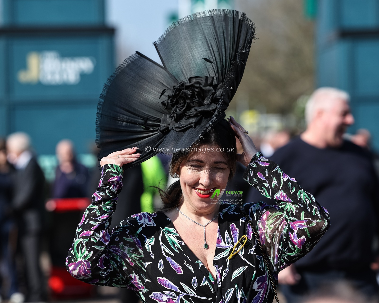 Racegoers arrive during the Randox Grand National 2025 Day 1 Opening Day at Aintree Racecourse, Liverpool, United Kingdom, 3rd April 2025

(Photo by Mark Cosgrove/News Images)