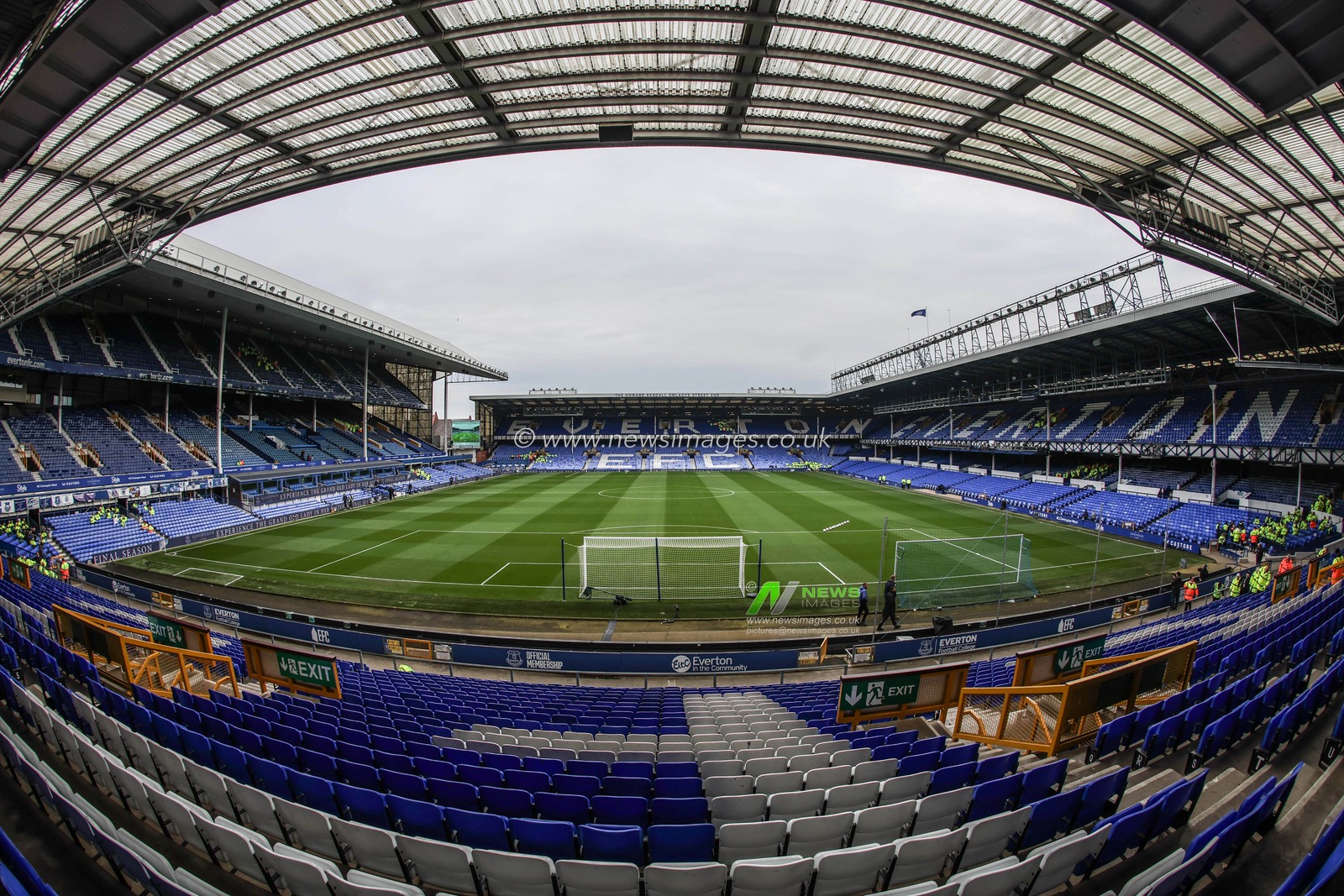 A general view of Goodison Park ahead of the Premier League match Everton vs Manchester City at Goodison Park, Liverpool, United Kingdom, 19th April 2025

(Photo by Mark Cosgrove/News Images)