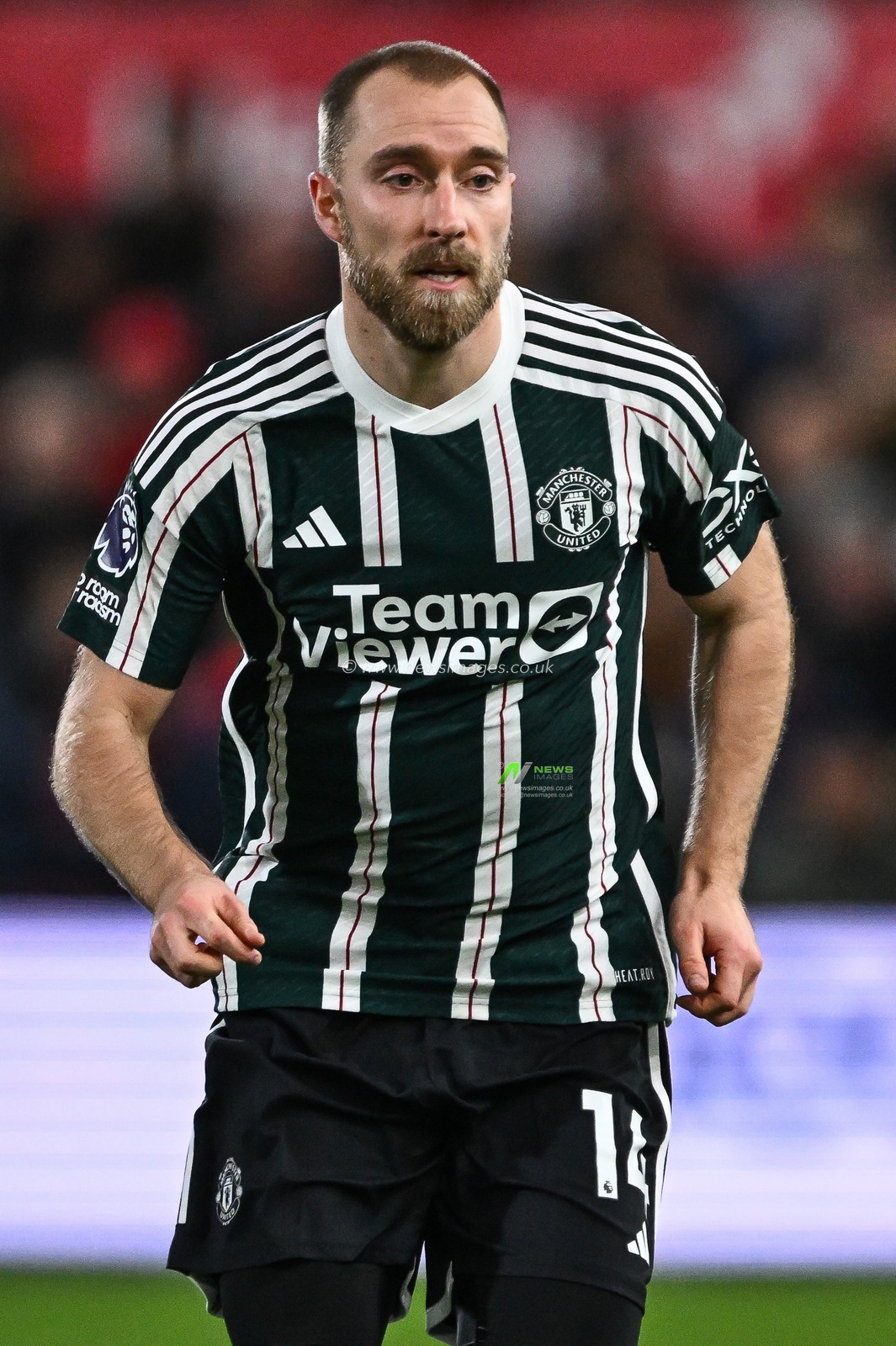 Christian Eriksen of Manchester United during the Premier League match Nottingham Forest vs Manchester United at City Ground, Nottingham, United Kingdom, 30th December 2023

(Photo by Craig Thomas/News Images)