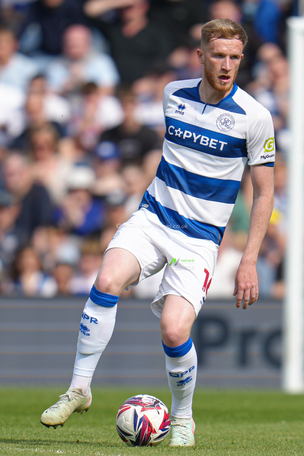 Liam Morrison of Queens Park Rangers during the Sky Bet Championship match Queens Park Rangers vs Bristol City at Kiyan Prince Foundation Stadium, London, United Kingdom, 12th April 2025

(Photo by Harvey Murphy/News Images)