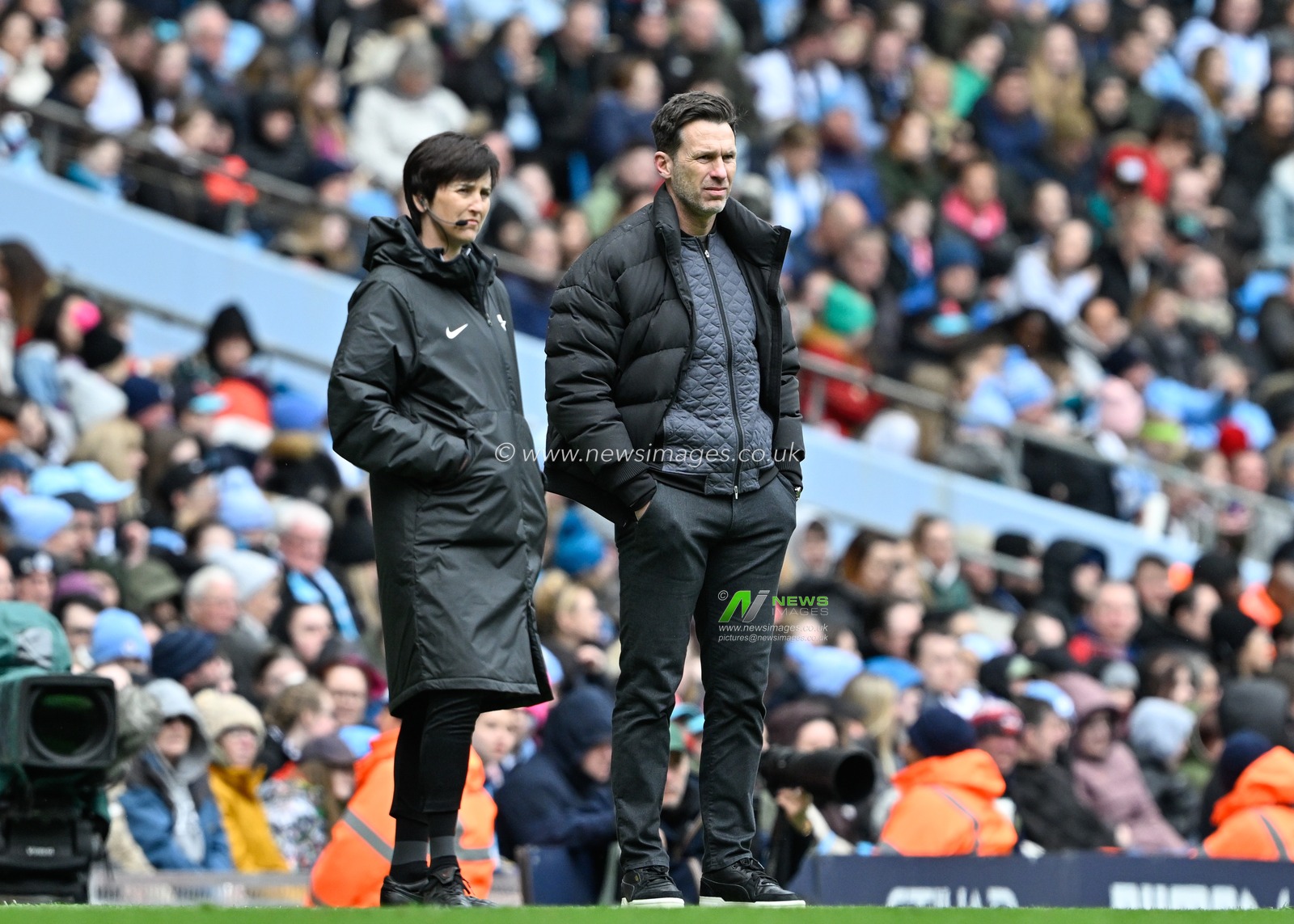 Gareth Taylor manager of Manchester City Women, during The FA Women's Super League match Manchester City Women vs Manchester United Women at Etihad Stadium, Manchester, United Kingdom, 23rd March 2024

(Photo by Cody Froggatt/News Images)