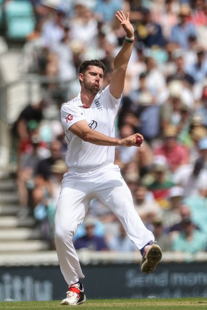 Josh Tongue of England delivers the ball during the 2nd Rothesay Test Match Day 4 match England vs New Zealand at The Kia Oval, London, United Kingdom on 20 June 2026

(Photo by Mark Cosgrove/News Images)