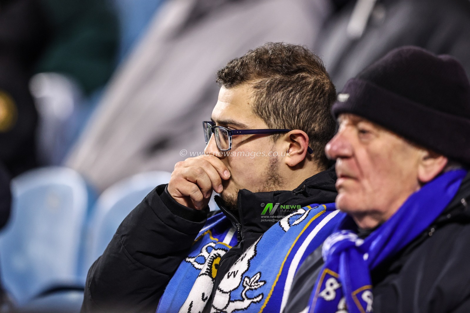 Sheffield Wednesday fans during the Sky Bet Championship match Sheffield Wednesday vs Blackburn Rovers at Hillsborough, Sheffield, United Kingdom, 29th December 2025

(Photo by Alfie Cosgrove/News Images)

*** GER AUT SUI OUT ***
