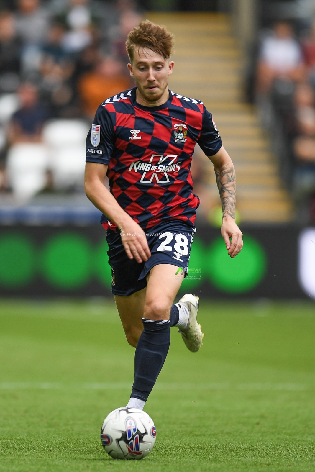 Josh Eccles #28 of Coventry City during the Sky Bet Championship match Swansea City vs Coventry City at Swansea.com Stadium, Swansea, United Kingdom, 19th August 2023

(Photo by Mike Jones/News Images)