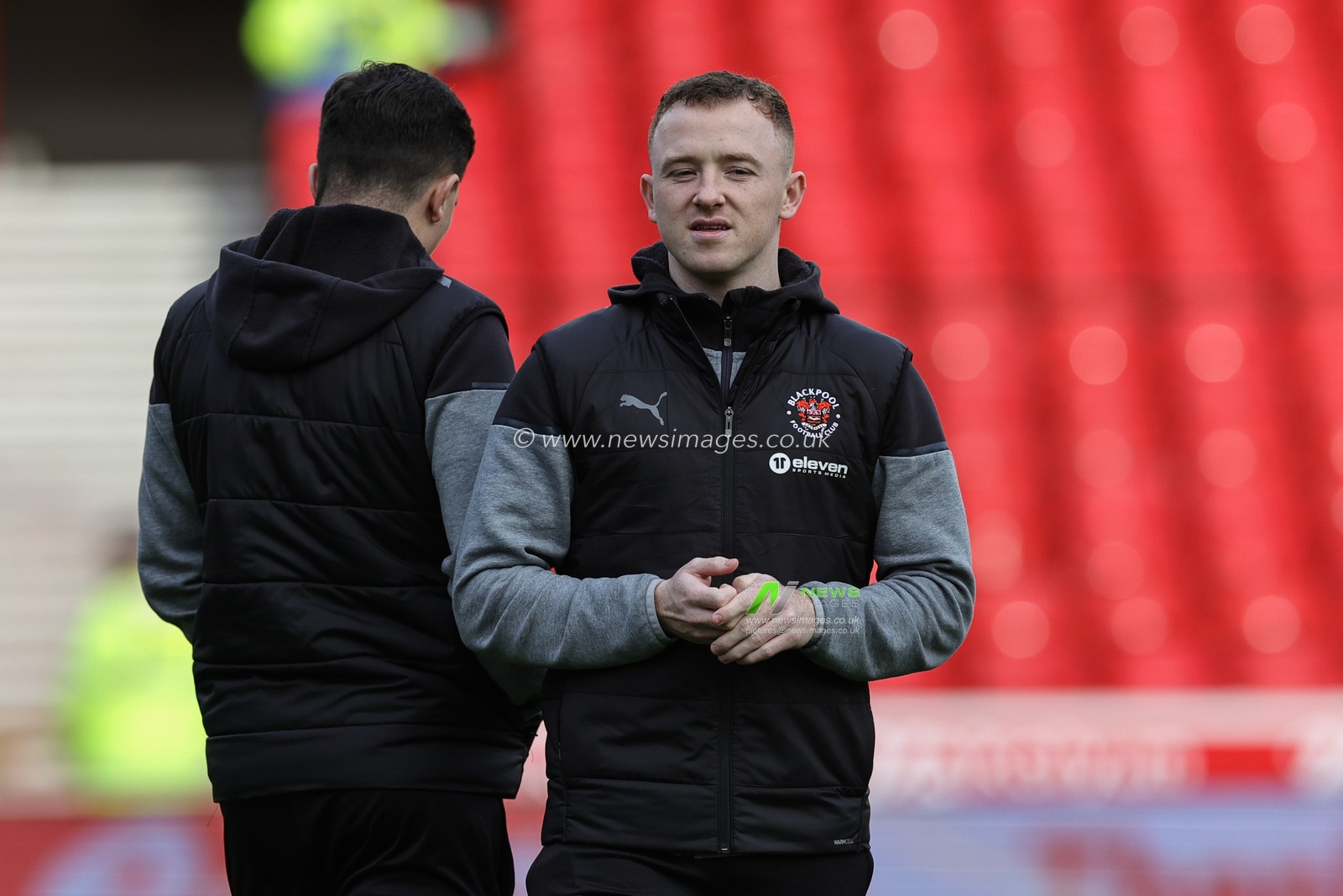 Shayne Lavery of Blackpool arrives during the Emirates FA Cup  Third Round match Nottingham Forest vs Blackpool at City Ground, Nottingham, United Kingdom, 7th January 2024

(Photo by Mark Cosgrove/News Images)