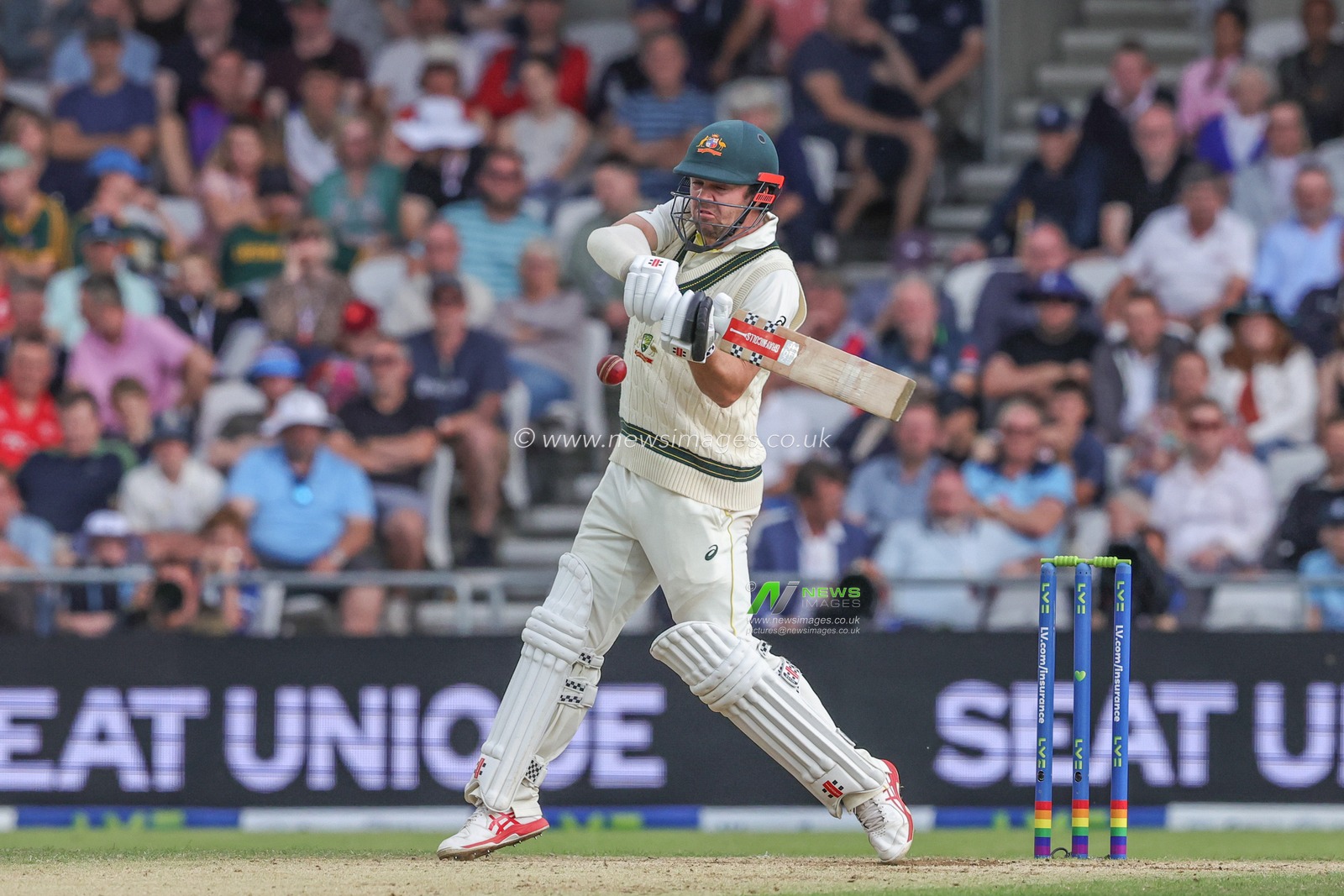 Travis Head of Australia in action during the LV= Insurance Ashes Third Test Series Day 3 England v Australia at Headingley Stadium, Leeds, United Kingdom, 8th July 2023

(Photo by Mark Cosgrove/News Images)