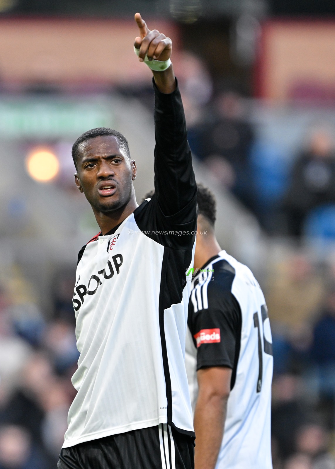 Tosin Adarabioyo of Fulham reacts, during the Premier League match Burnley vs Fulham at Turf Moor, Burnley, United Kingdom, 3rd February 2024

(Photo by Cody Froggatt/News Images)
