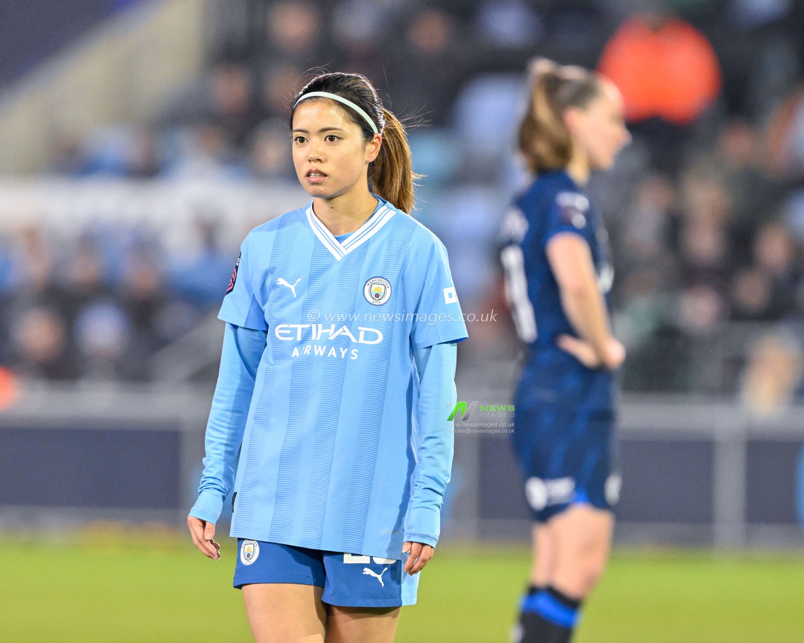 Yui Hasegawa of Manchester City Women, during the FA Women's League Cup Semi-Final match Manchester City Women vs Chelsea FC Women at Joie Stadium, Manchester, United Kingdom, 7th March 2024

(Photo by Cody Froggatt/News Images)