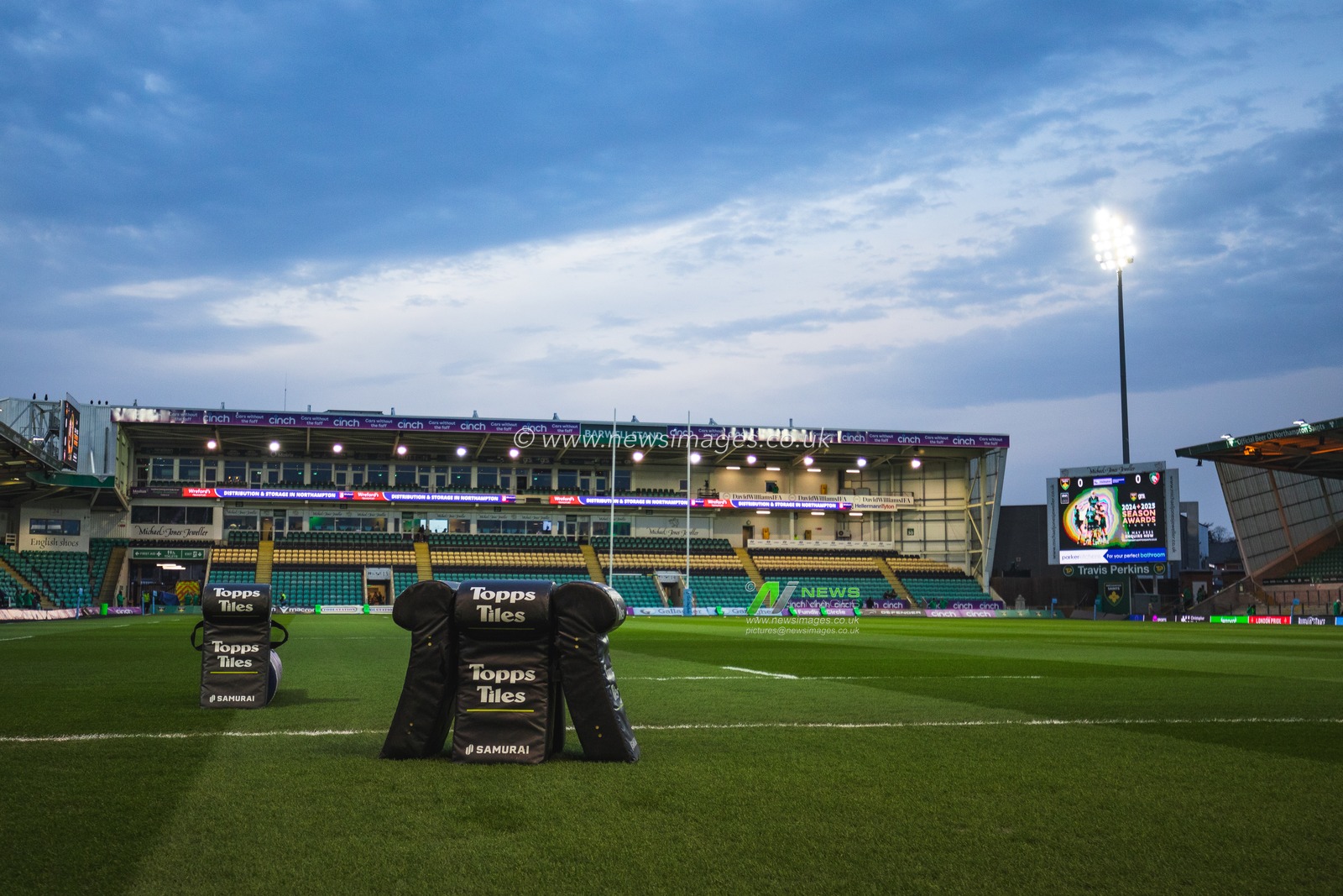 Franklins Gardens Stadium before the Gallagher Premiership match Northampton Saints vs Leicester Tigers at Cinch Stadium at Franklin's Gardens, Northampton, United Kingdom, 21st March 2025

(Photo by Craig Evans/News Images)