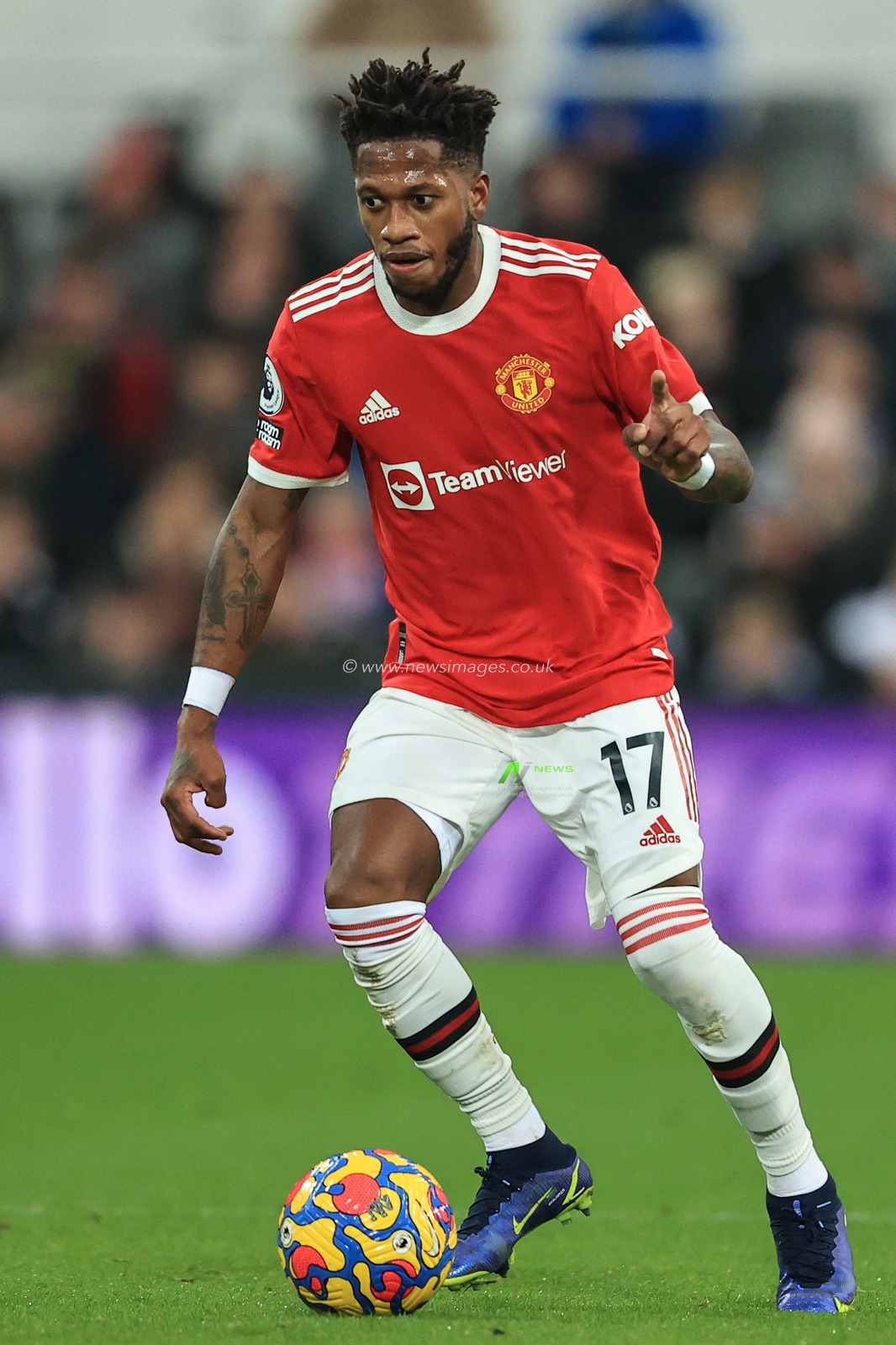 Fred #17 of Manchester United during the game