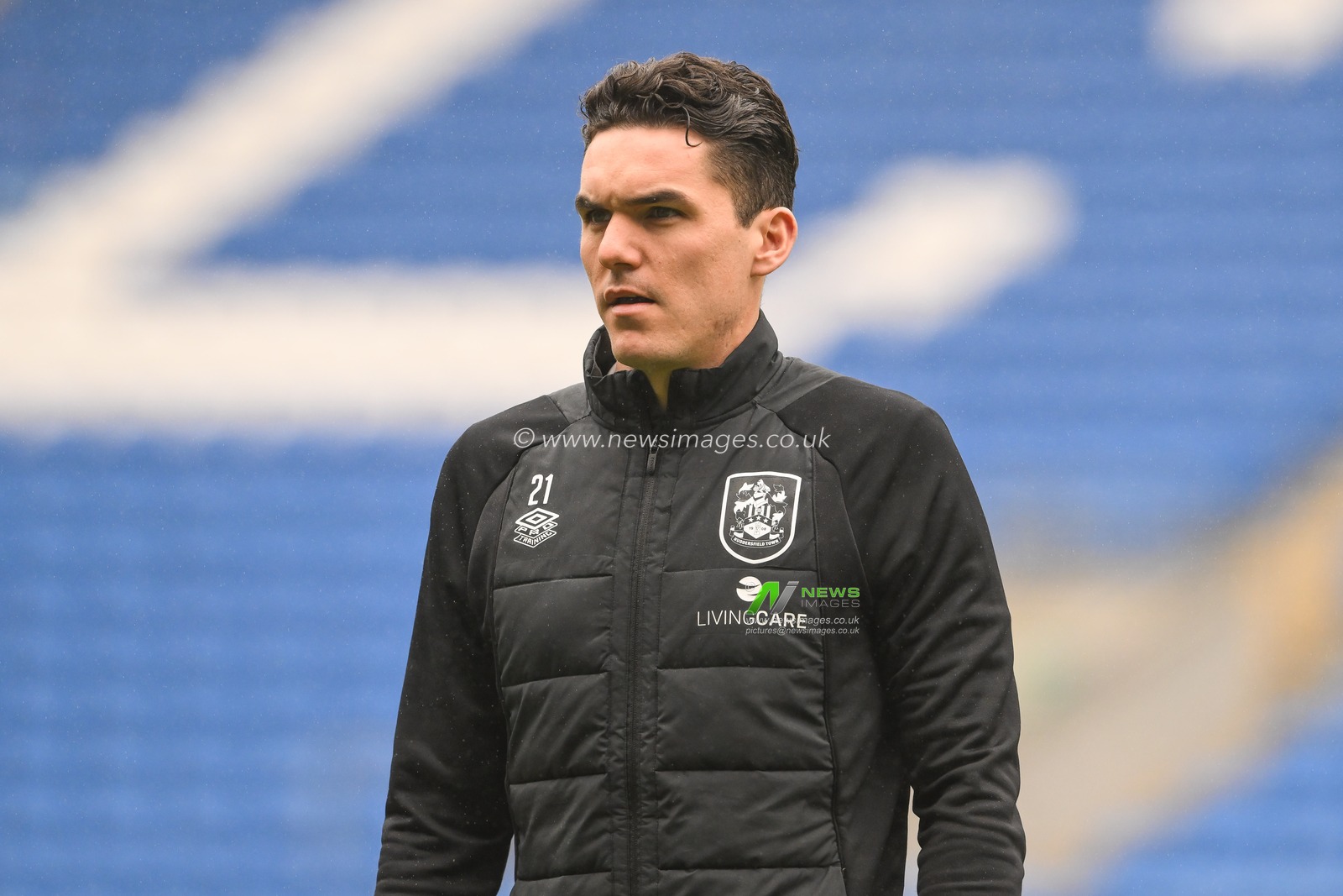 Lee Nicholls #21 of Huddersfield Town arrives ahead of the Sky Bet Championship match Cardiff City vs Huddersfield Town at Cardiff City Stadium, Cardiff, United Kingdom, 30th April 2023

(Photo by Craig Thomas/News Images)