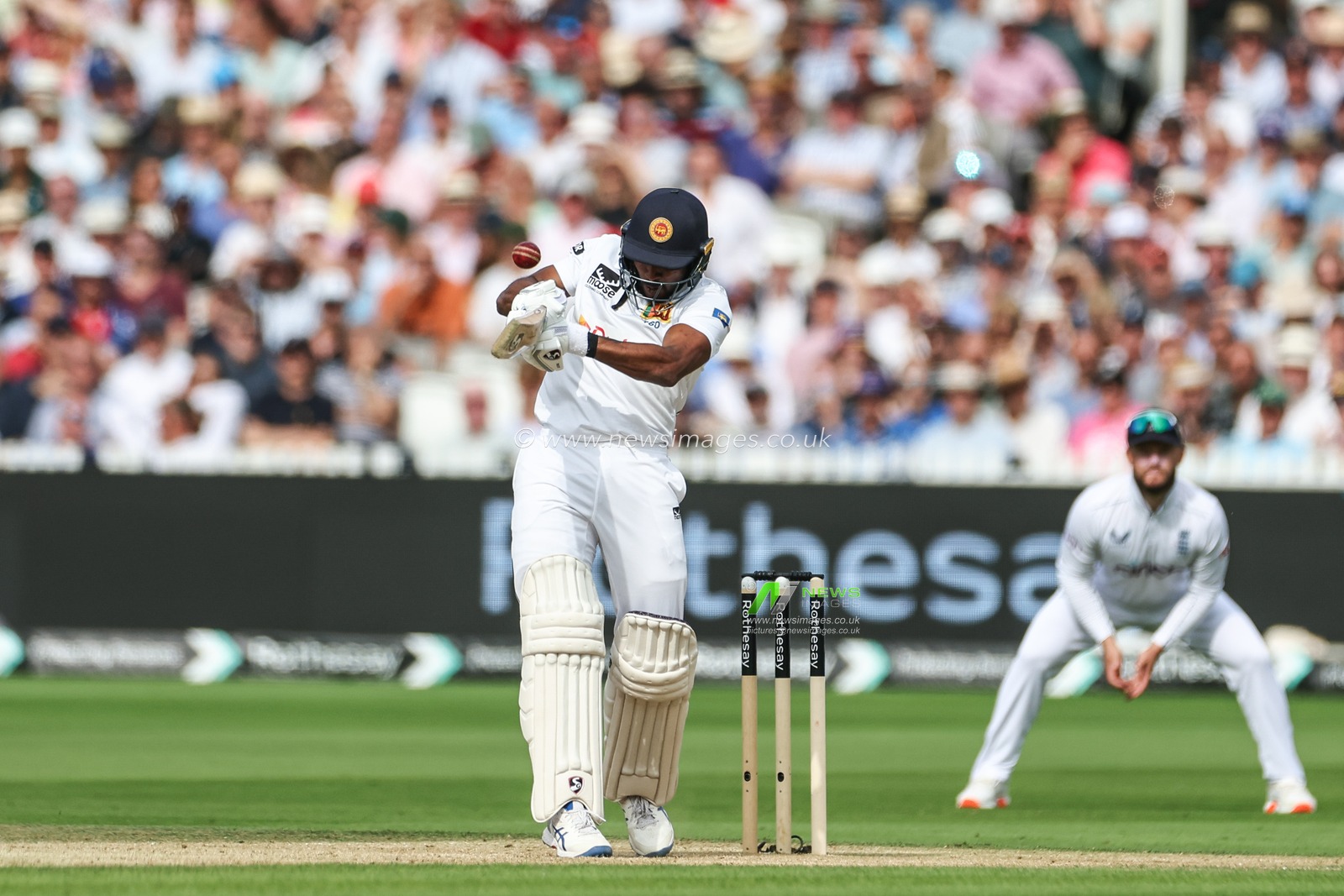 Kamindu Mendis of Sri Lanka hits a six (6) during the England v Sri Lanka 2nd Rothesay Test Match Day 2 at Lords, London, United Kingdom, 30th August 2024

(Photo by Mark Cosgrove/News Images)