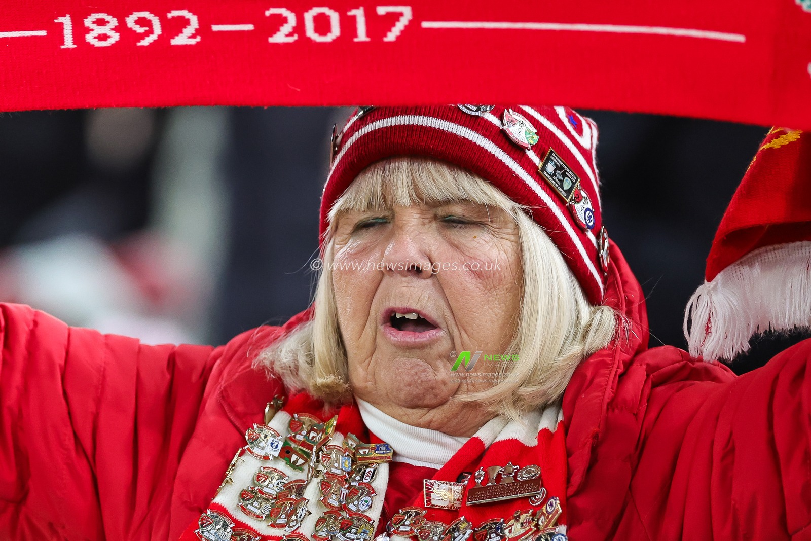 A Liverpool fan during the UEFA Europa League Group E match Liverpool vs LASK at Anfield, Liverpool, United Kingdom, 30th November 2023

(Photo by Mark Cosgrove/News Images)