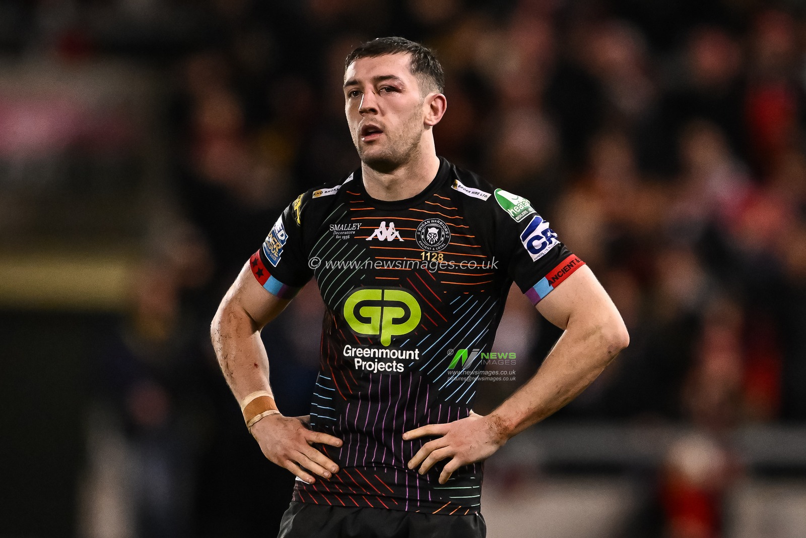 Jake Wardle of Wigan Warriors during the Betfred Super League Round 5 match Salford Red Devils vs Wigan Warriors at Salford Community Stadium, Eccles, United Kingdom, 14th March 2024

(Photo by Craig Thomas/News Images)