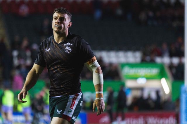 Adam Radwan of Leicester Tigers during the Gallagher Premiership match Leicester Tigers vs Gloucester Rugby at Mattioli Woods Welford Road Stadium, Leicester, United Kingdom, 19th December 2025

(Photo by Craig Evans/News Images)

*** GER AUT SUI OUT ***