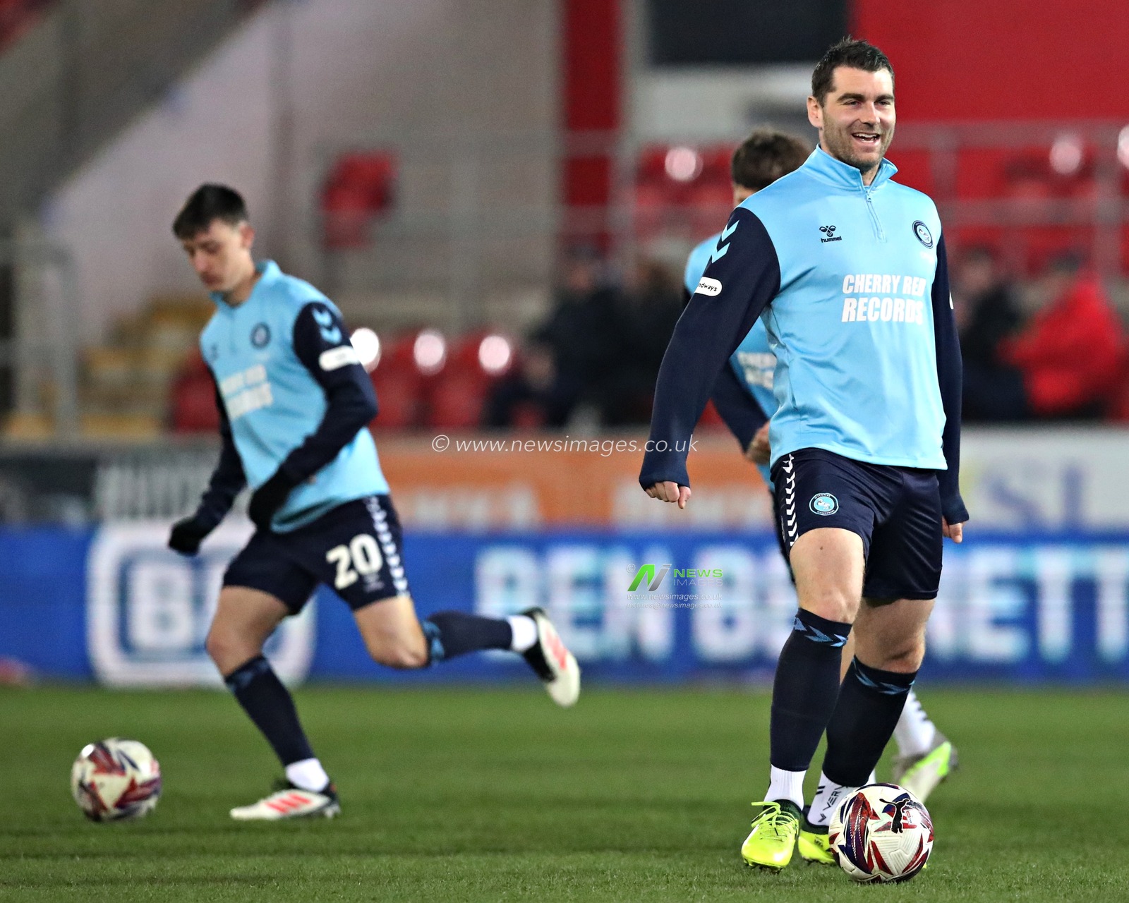 Sam Vokes of Wycombe Wanderers before the Sky Bet League 1 match Rotherham United vs Wycombe Wanderers at New York Stadium, Rotherham, United Kingdom, 18th March 2025

(Photo by Sam Eaden/News Images)