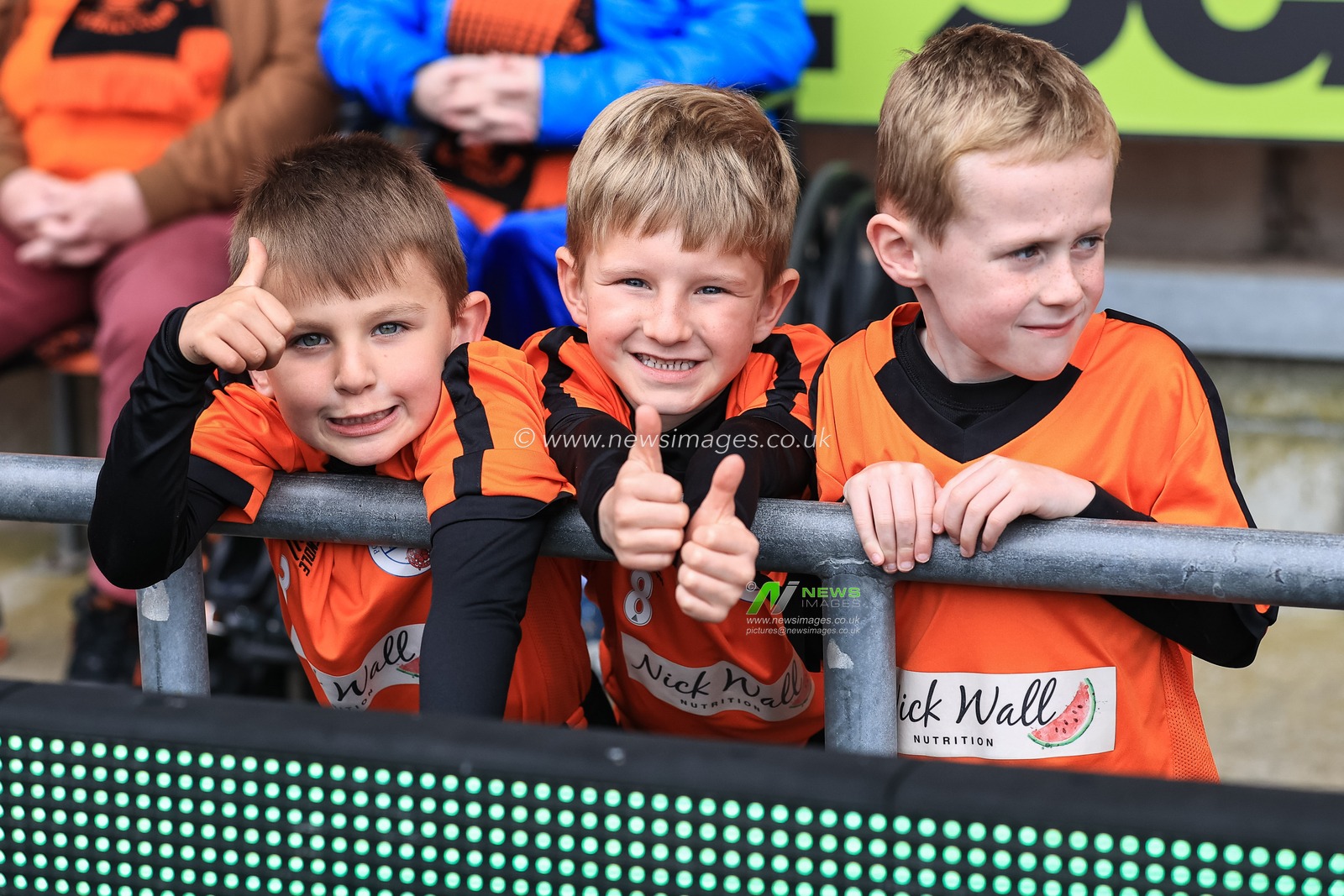 Blackpool fans attending the game