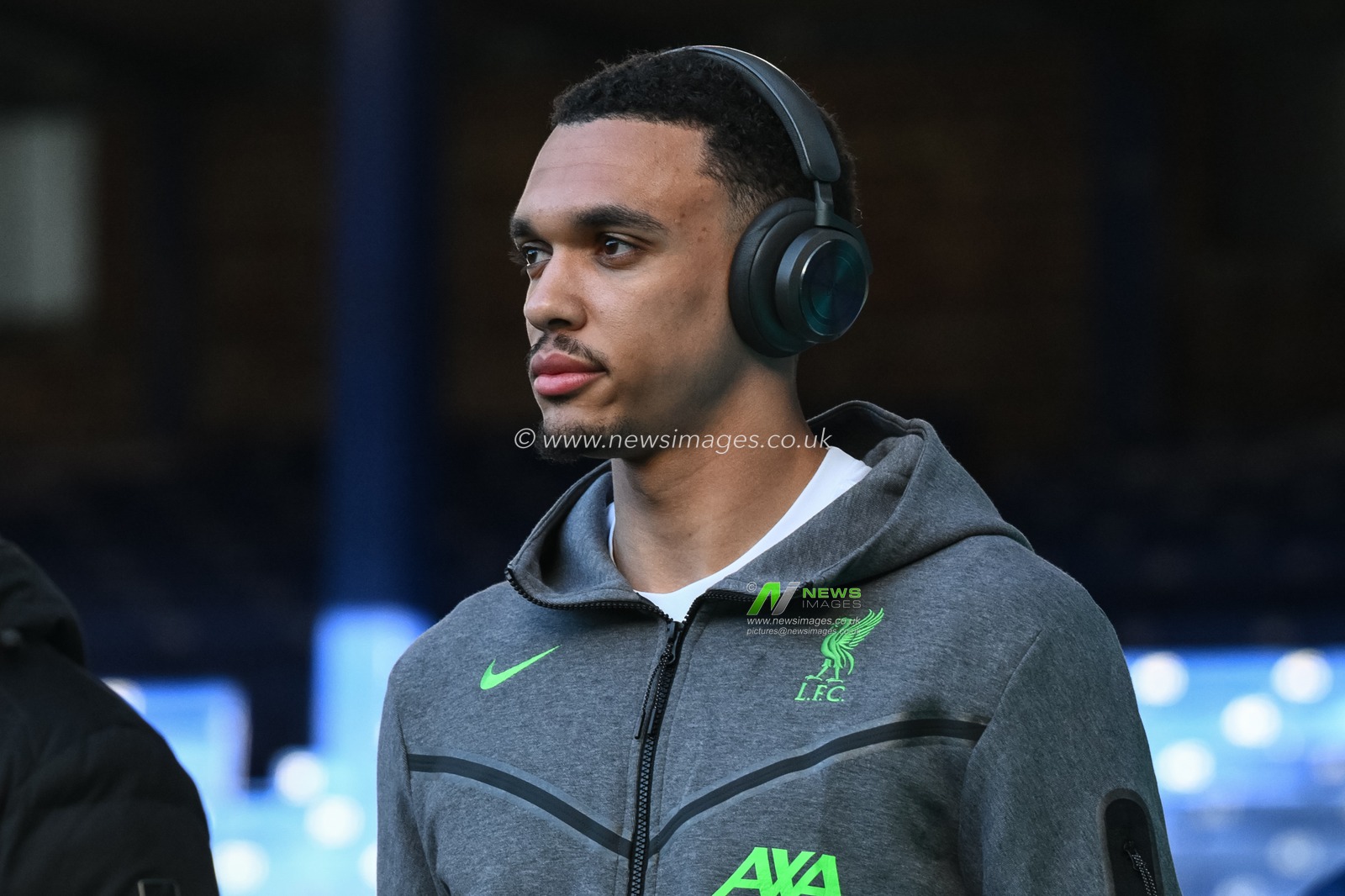 Trent Alexander-Arnold of Liverpool arrives during the Premier League match Everton vs Liverpool at Goodison Park, Liverpool, United Kingdom, 24th April 2024

(Photo by Craig Thomas/News Images)